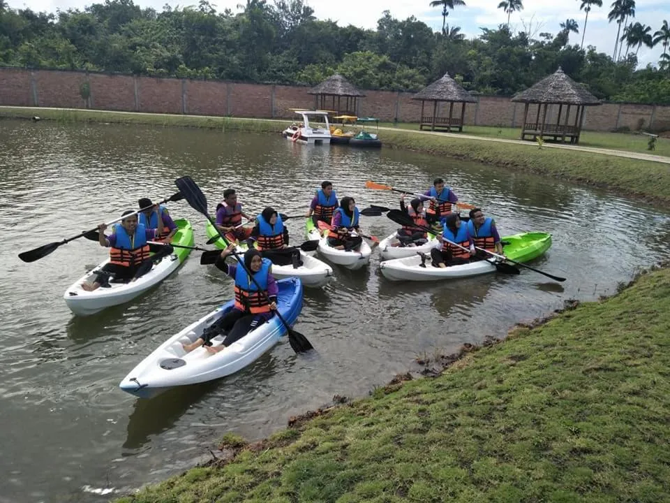 Lake view in de Bintan Villa