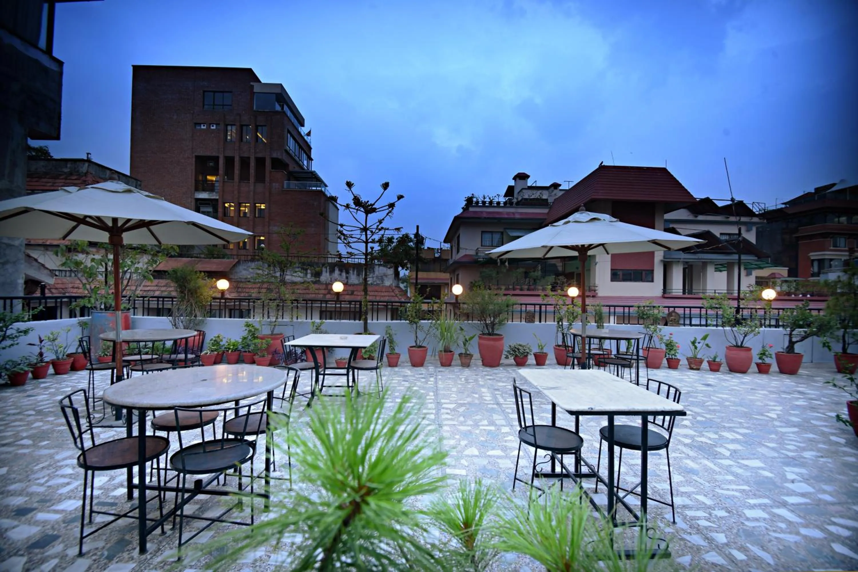 Patio in Sacred Boutique Hotel
