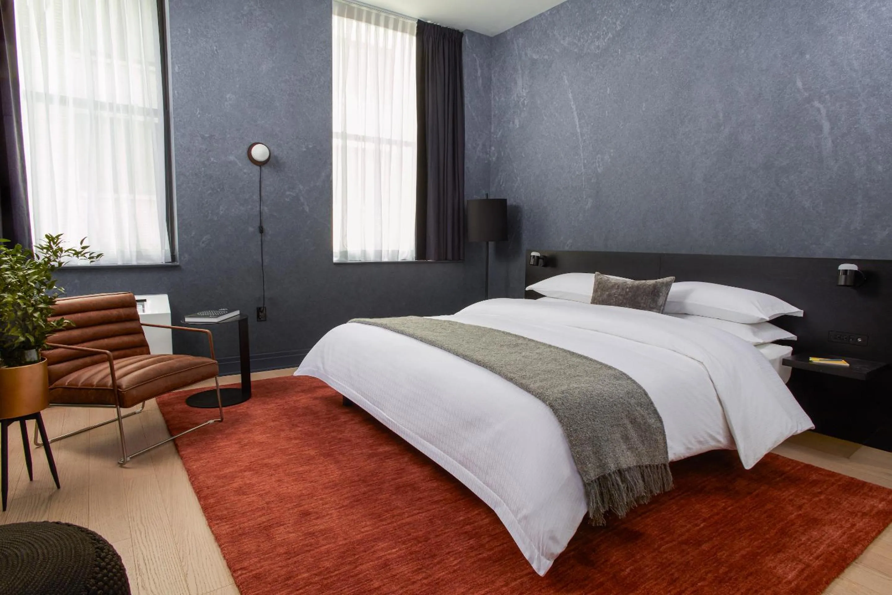 Bed in Mint House 70 Pine by Kasa