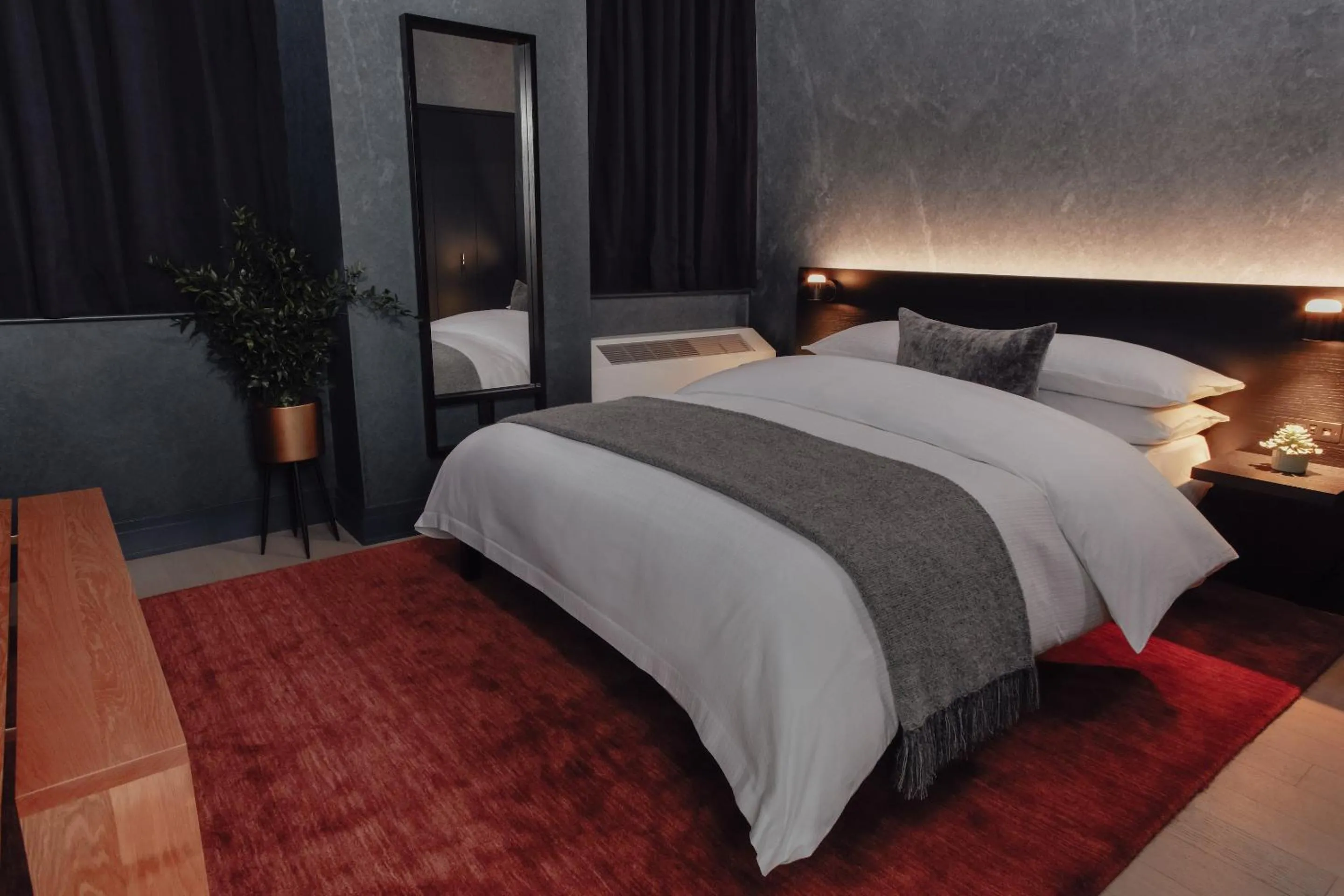 Bed in Mint House 70 Pine by Kasa