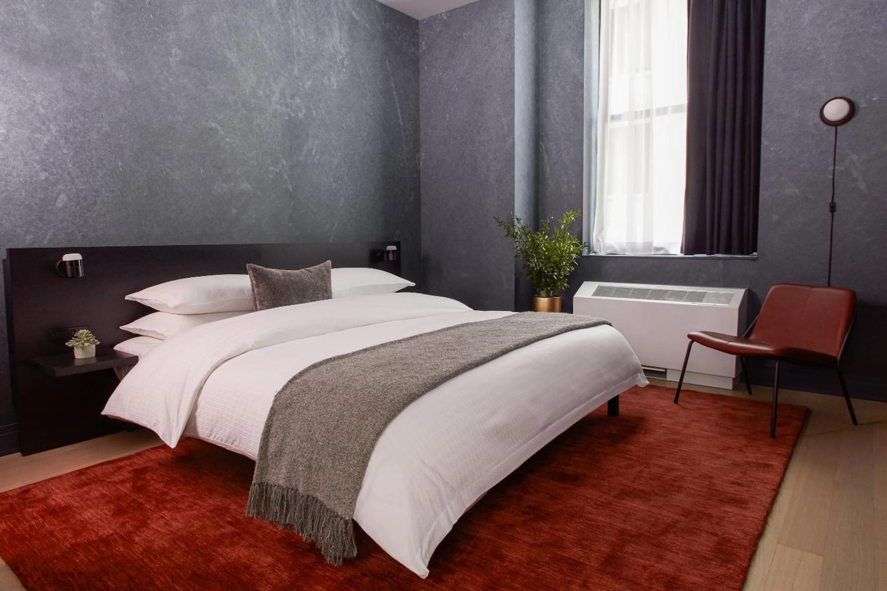 Bed in Mint House 70 Pine by Kasa