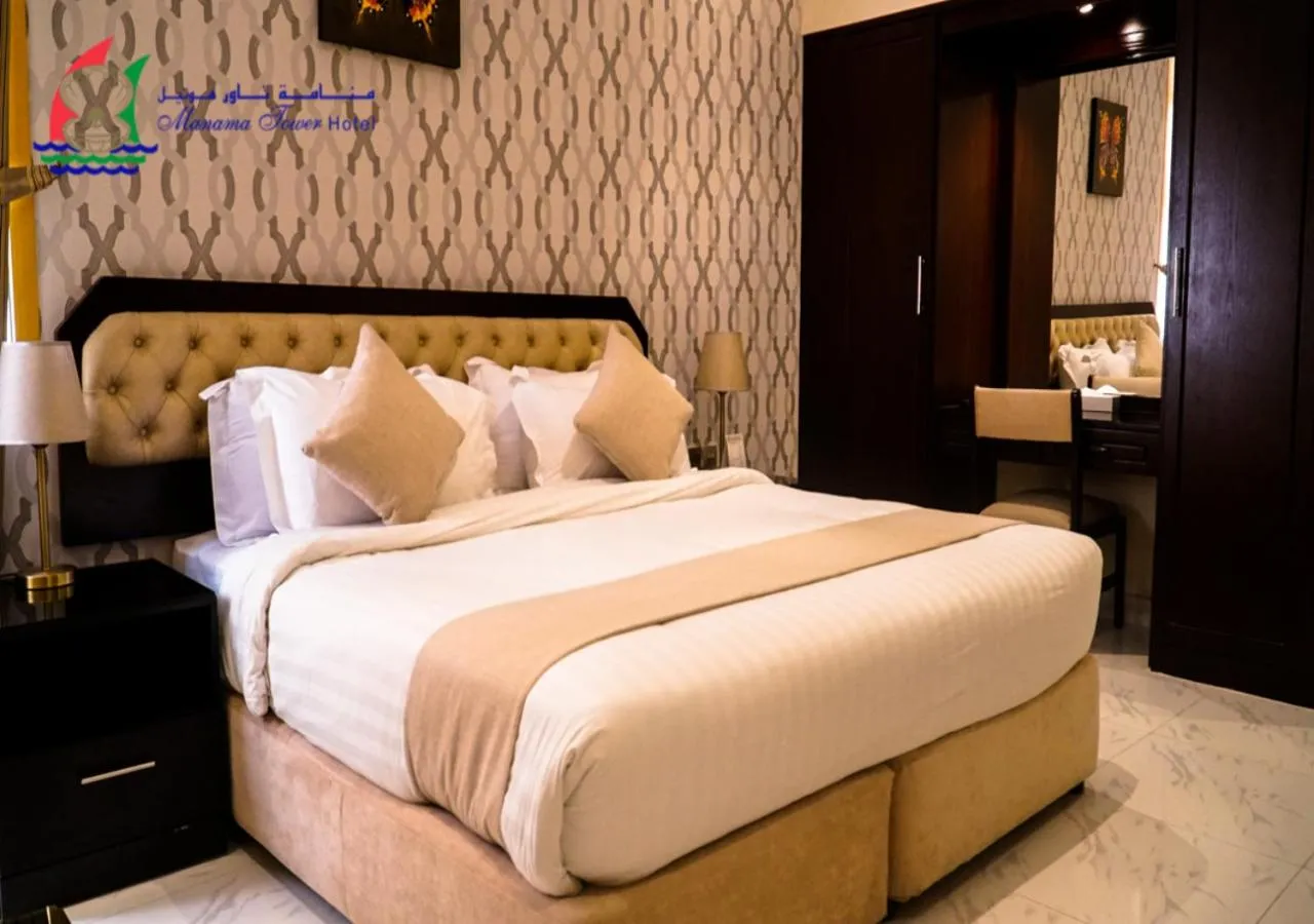 Bed in Manama Tower Hotel