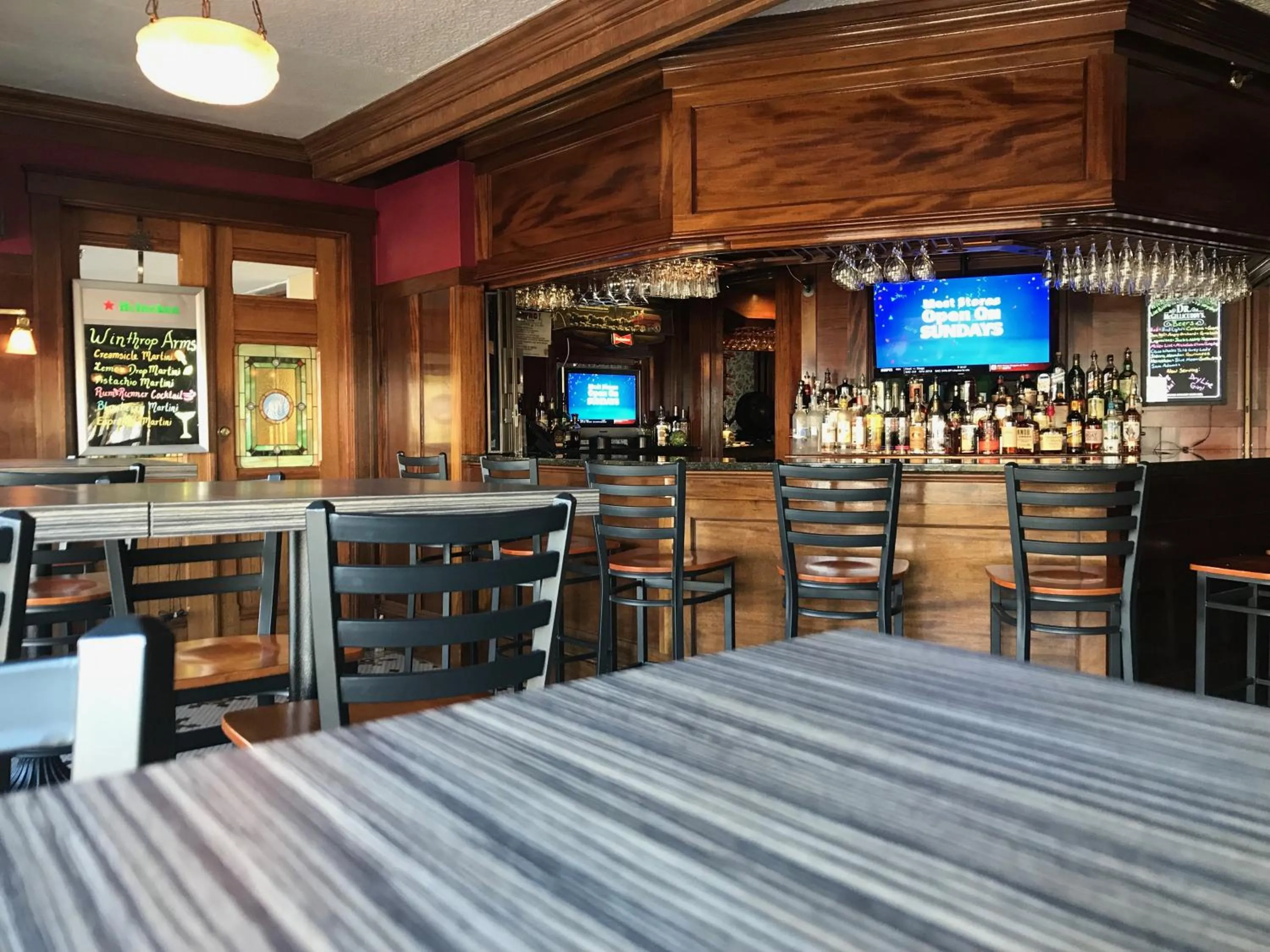 Food close-up in Winthrop Arms Hotel Restaurant Logan Airport