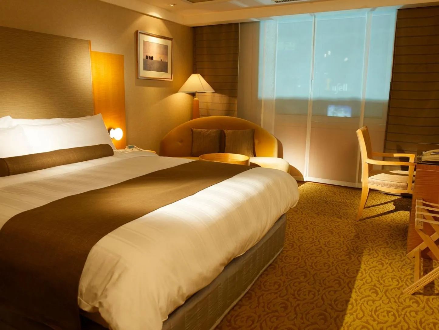 Decorative detail, Bed in Daegu Grand Hotel