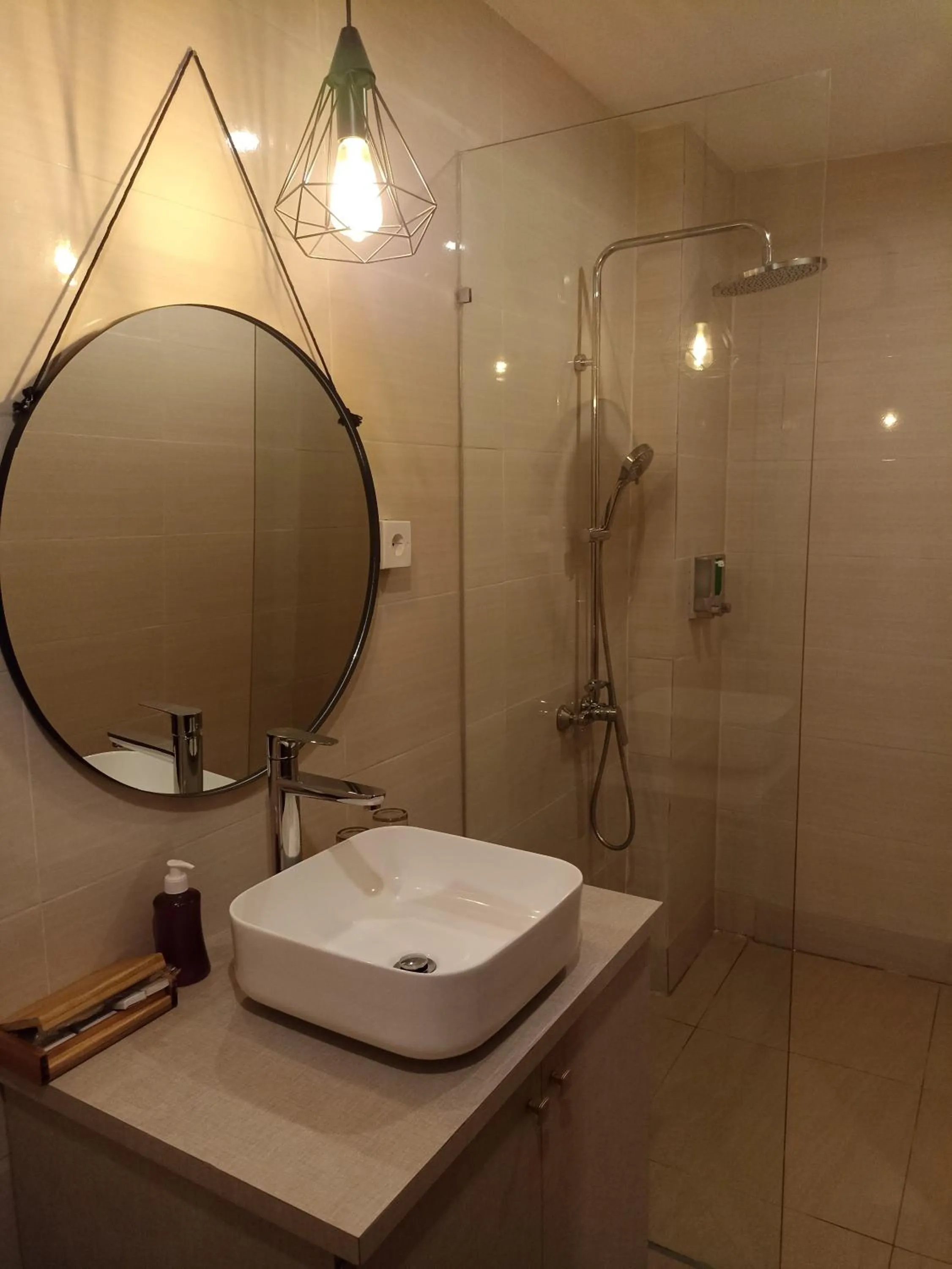 Shower in Abian Harmony Hotel