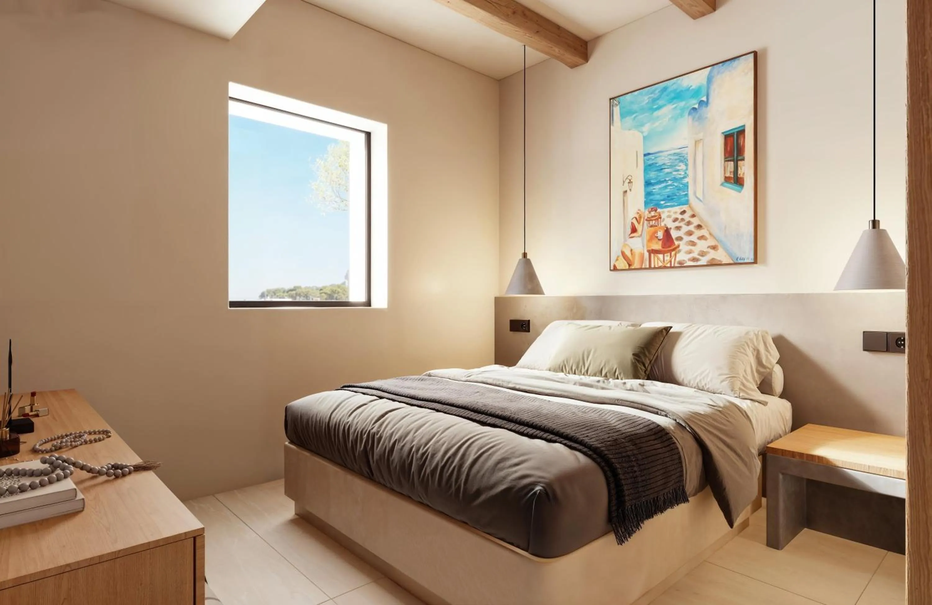 Bedroom, Bed in Volta Seaside Boutique Hotel