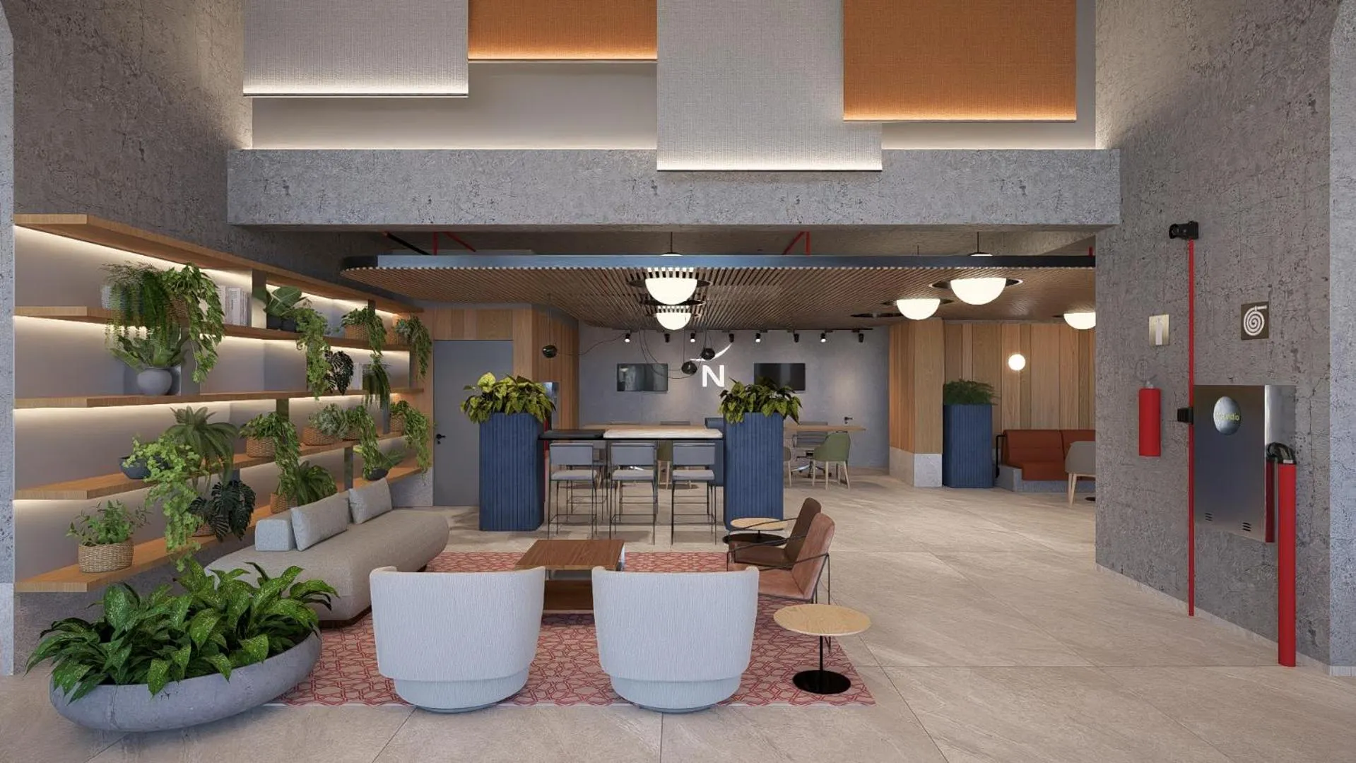 Lobby or reception in Novotel Uberlândia