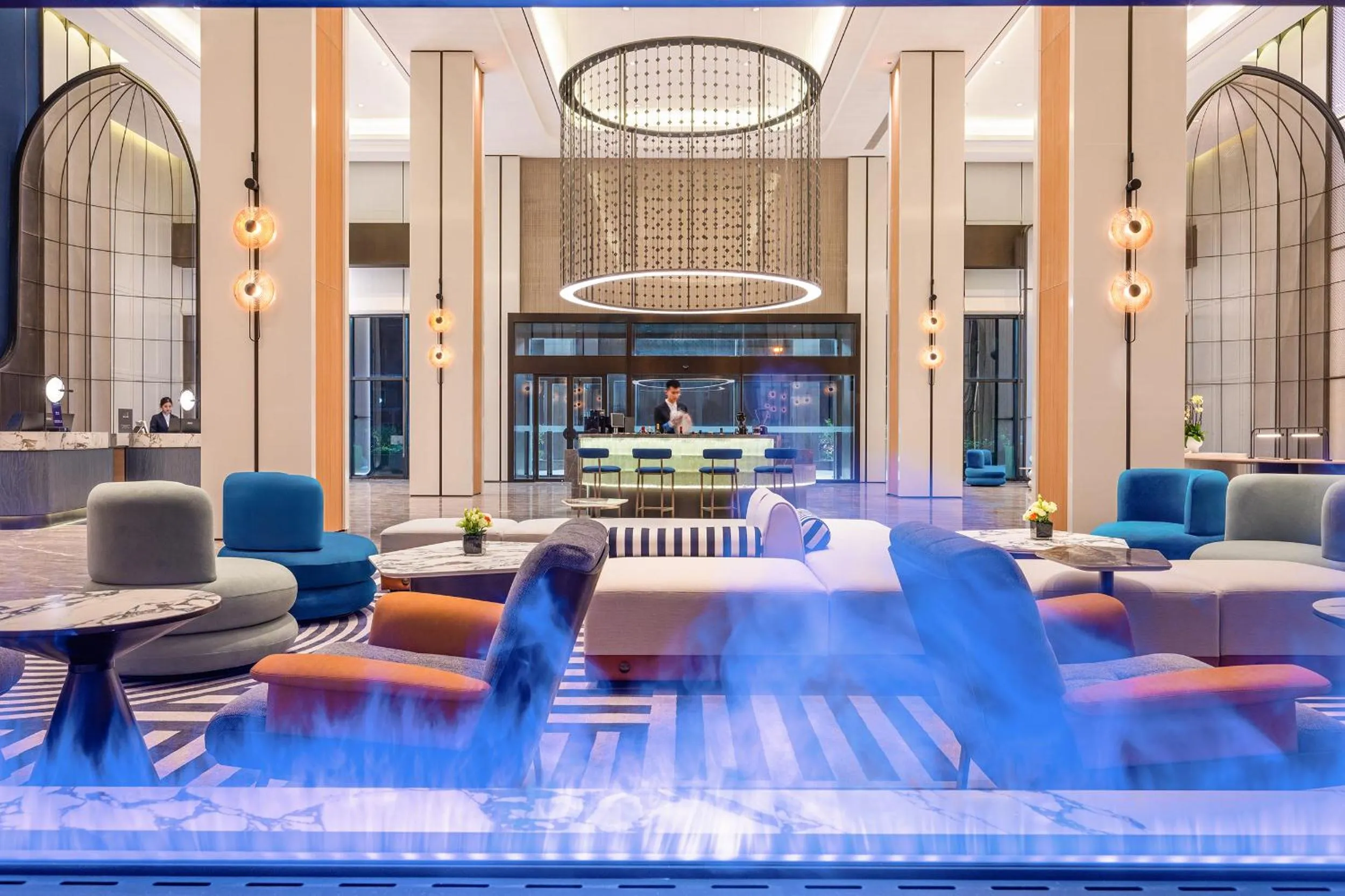 Lobby or reception in Novotel Shanghai Hongqiao International Airport