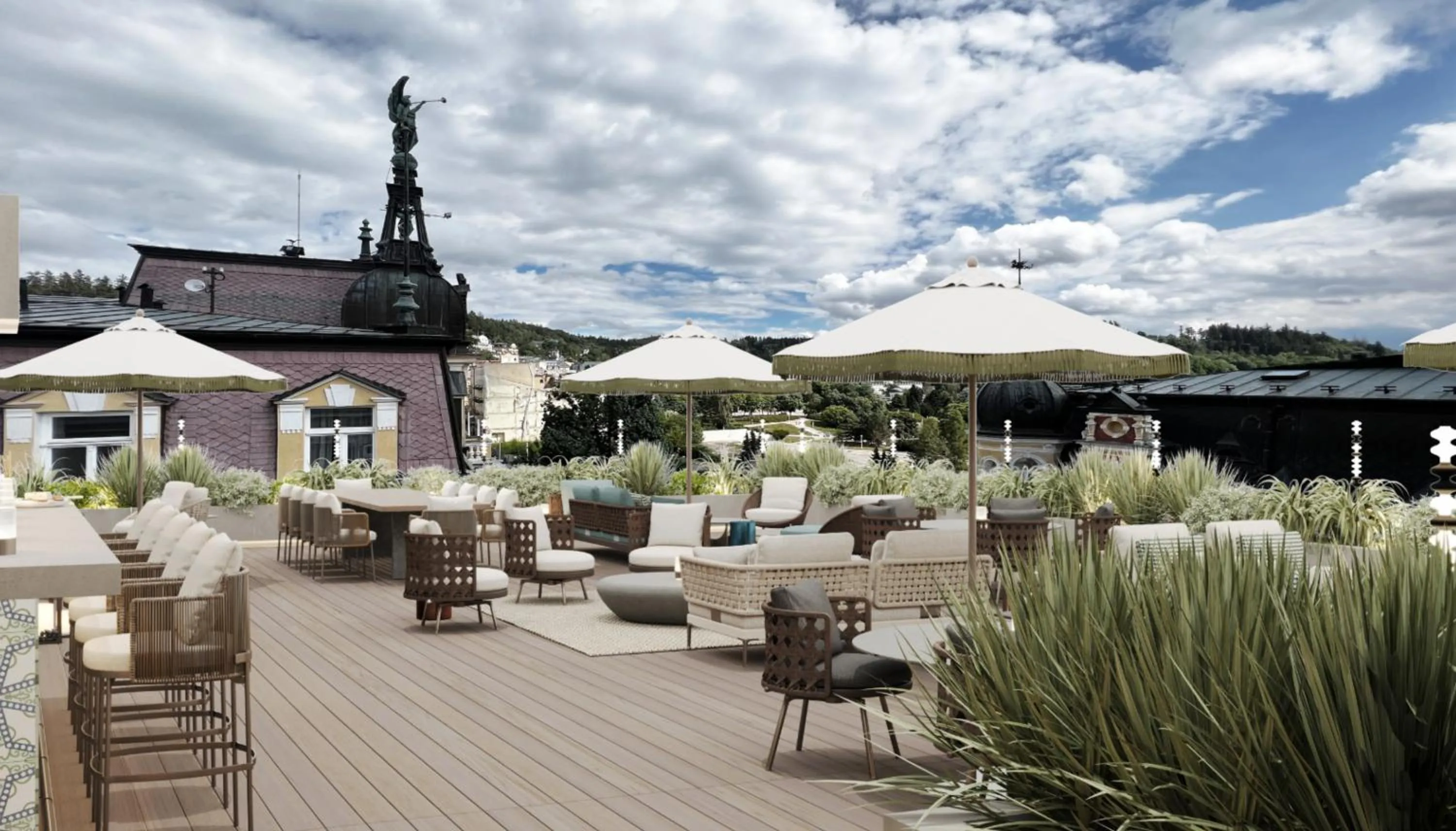 Balcony/Terrace in Swissôtel Marianske Lazne