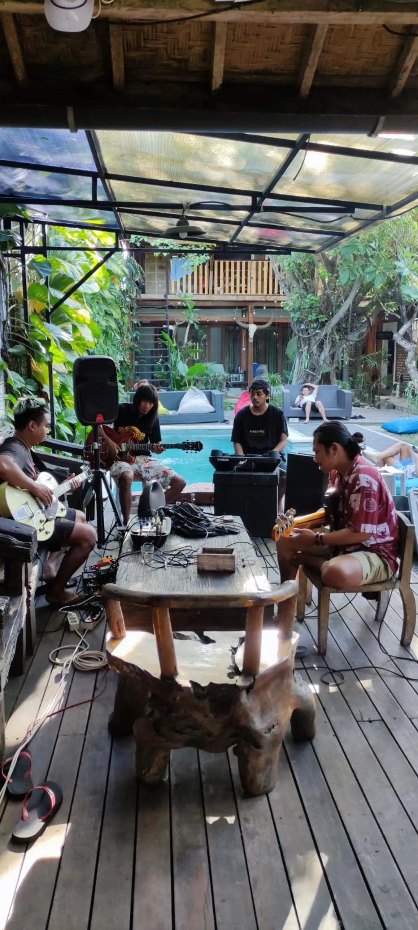 Pool view in Da Housetel Kuta