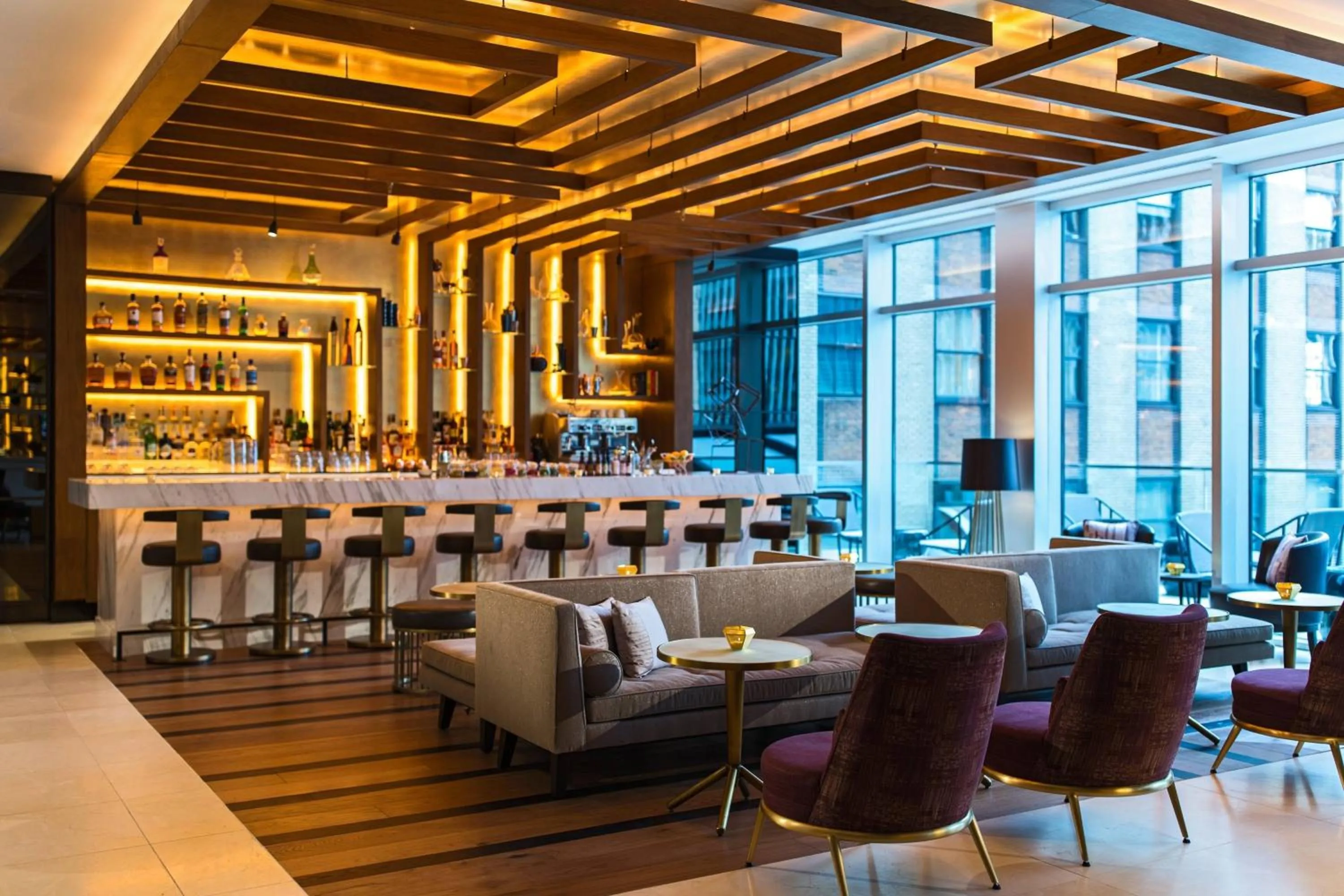 Lounge or bar in Renaissance New York Midtown Hotel