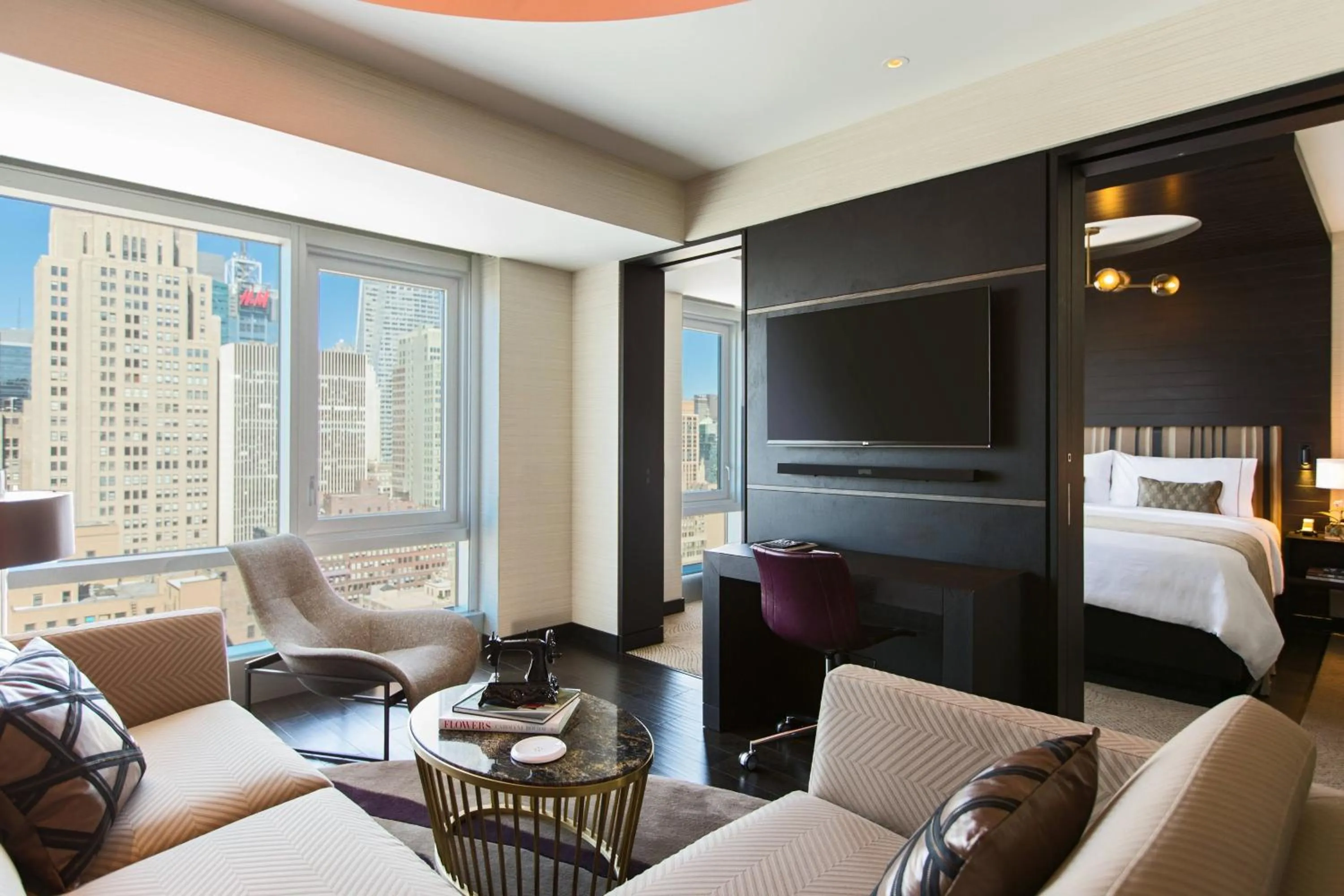 Bedroom, Bed in Renaissance New York Midtown Hotel