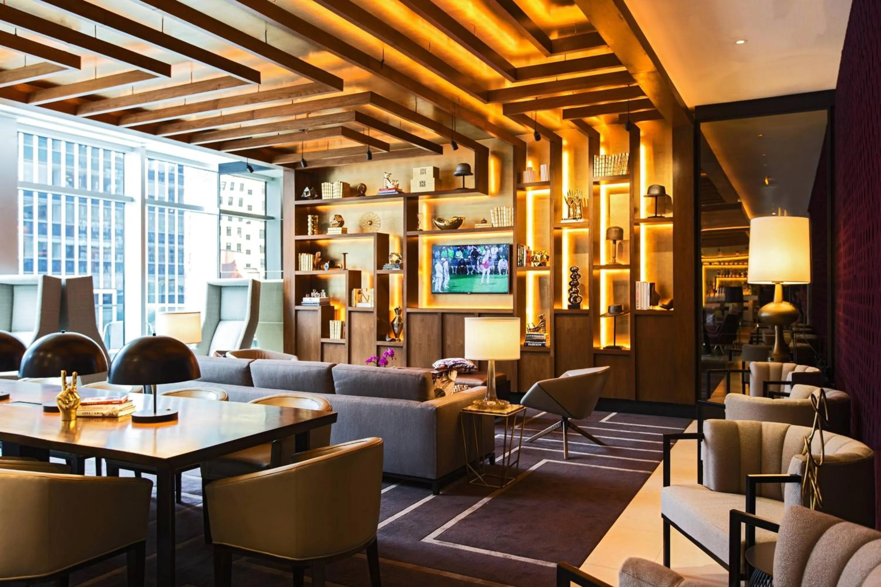 Lounge or bar in Renaissance New York Midtown Hotel