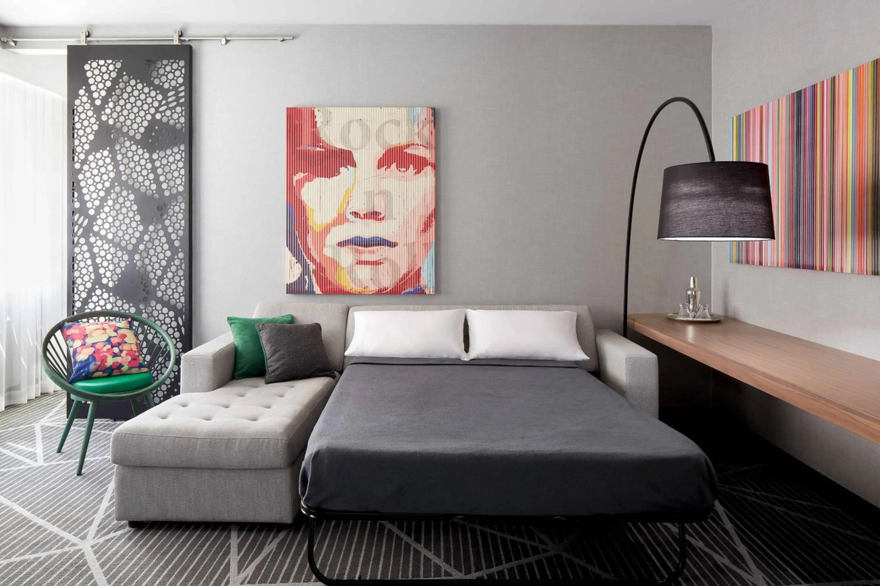 Photo of the whole room, Bed in Renaissance Montreal Downtown Hotel