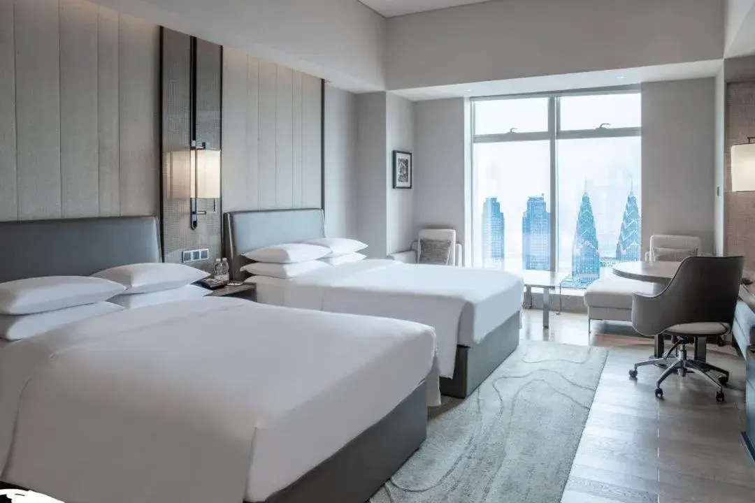 Exclusive Twin Room with river view in Chongqing Marriott Hotel Exclusive Twin Room with river view in Chongqing Marriott Hotel