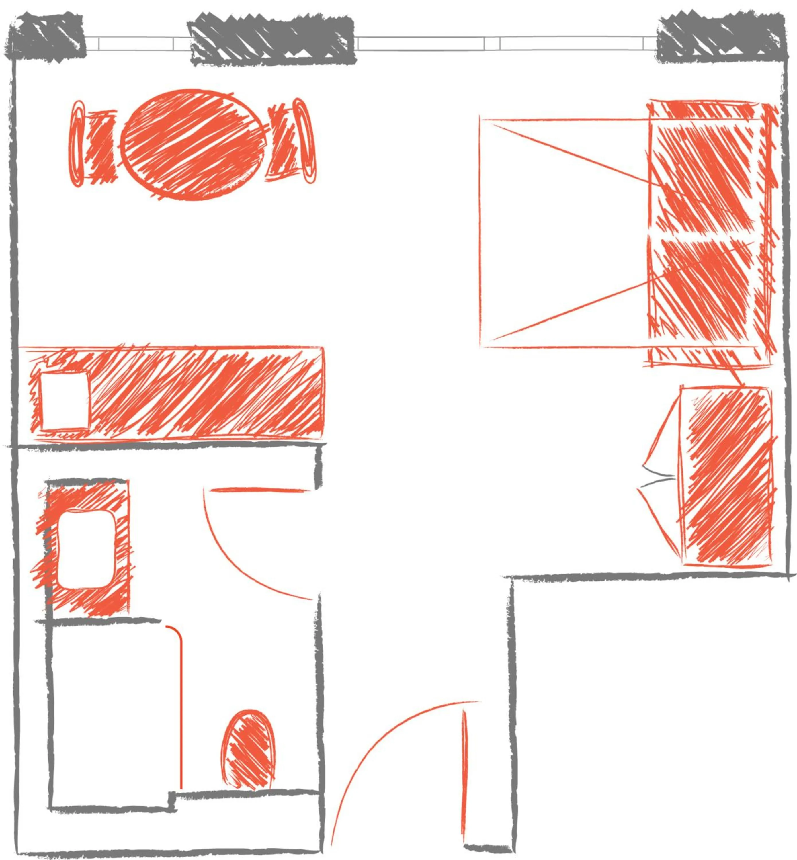 Photo of the whole room in 360 Apartment Hotel Frankfurt