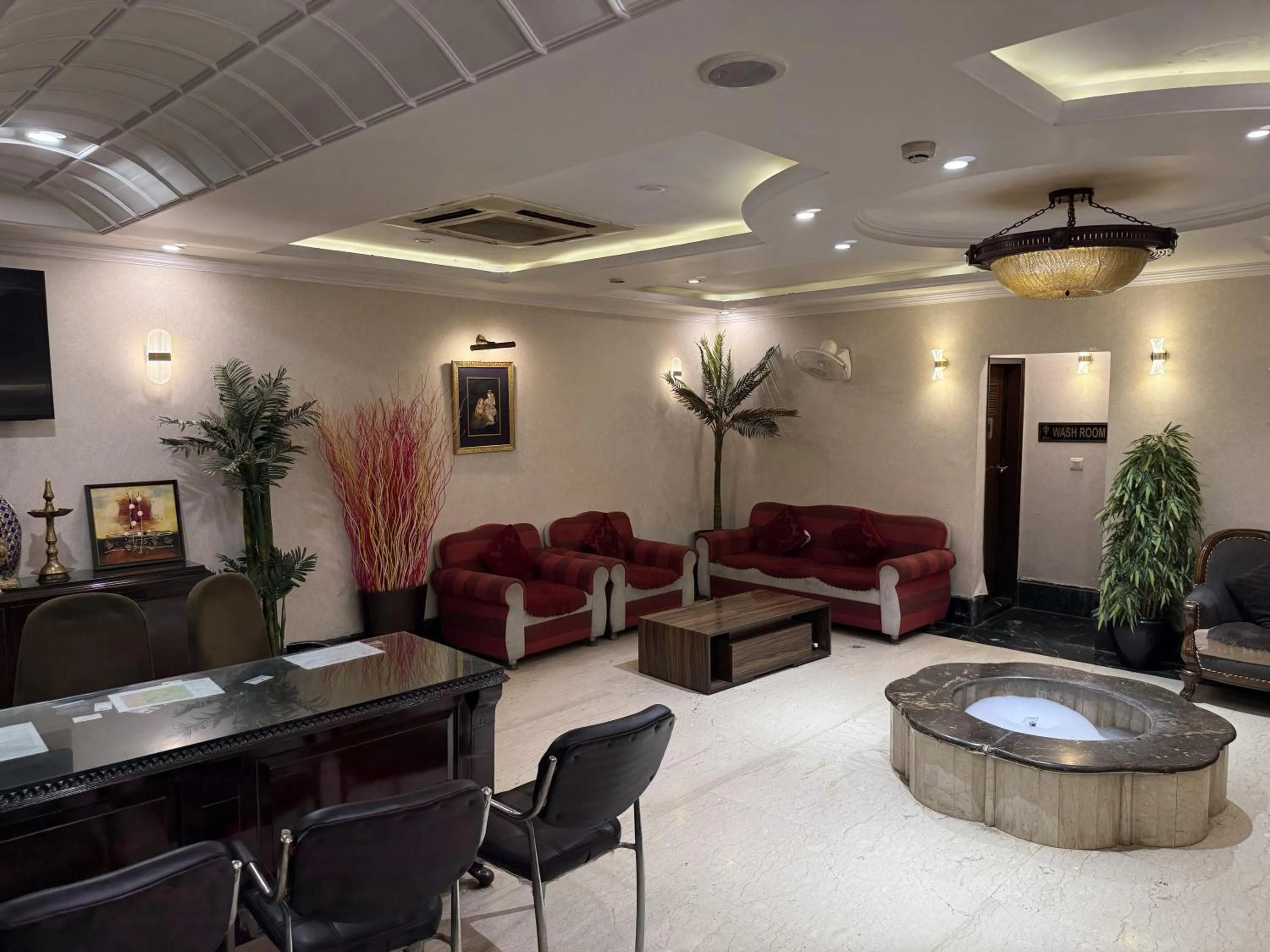Lobby or reception in Hotel Diplomat Residency
