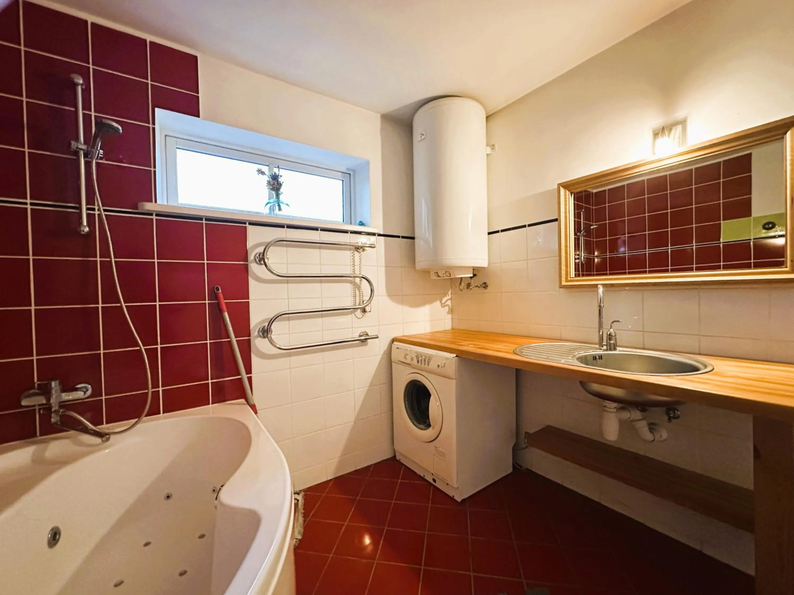 Bathroom in North Lakeside Villa Plateliai