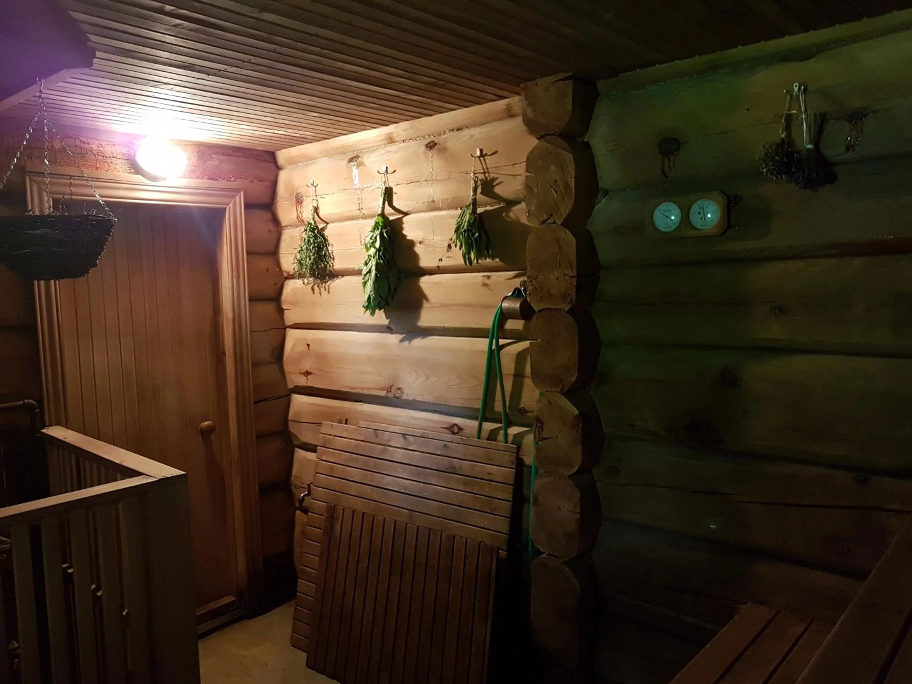 Sauna in North Lakeside Villa Plateliai