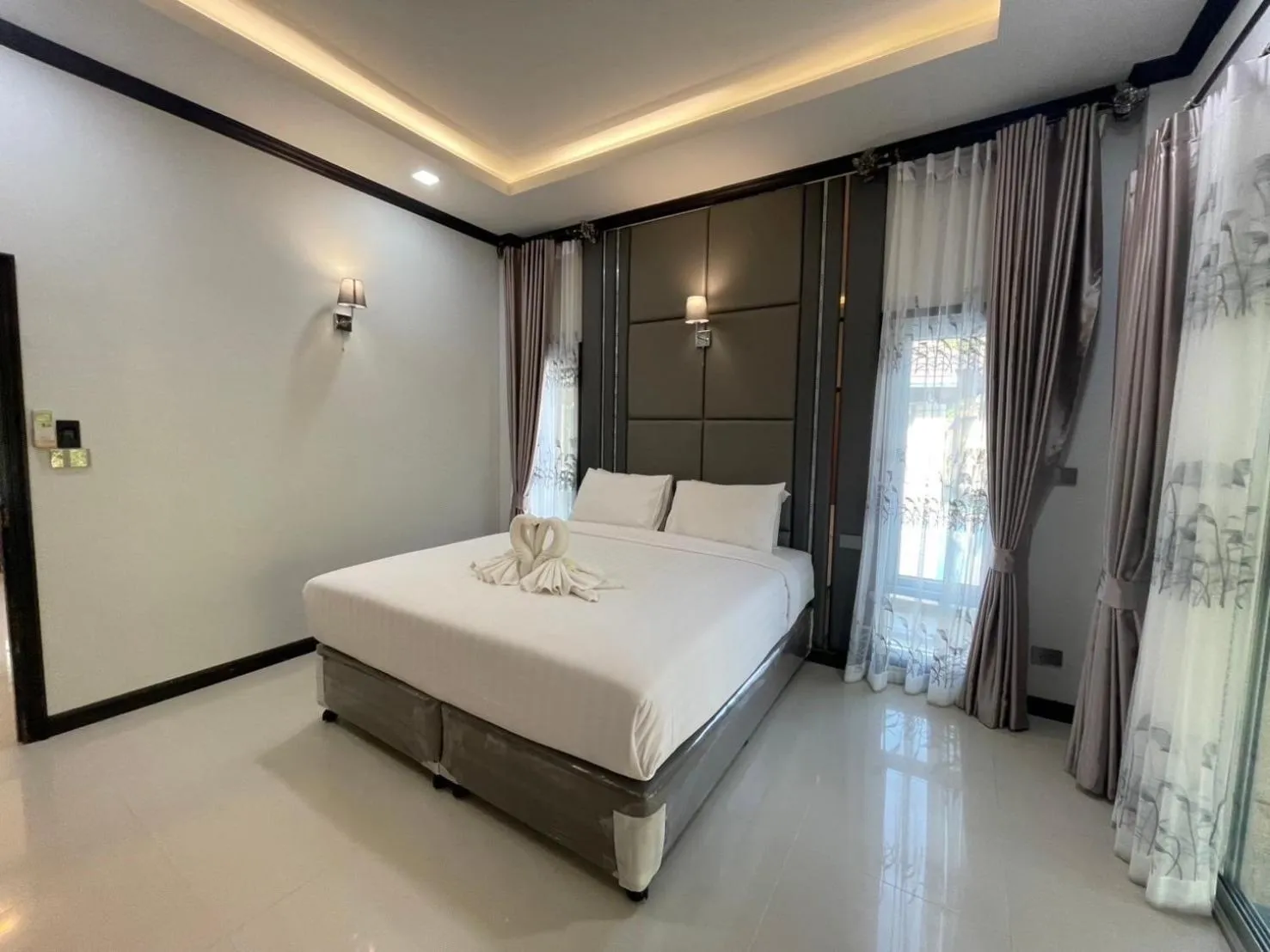 Bed in Wangyao Riverside Resort