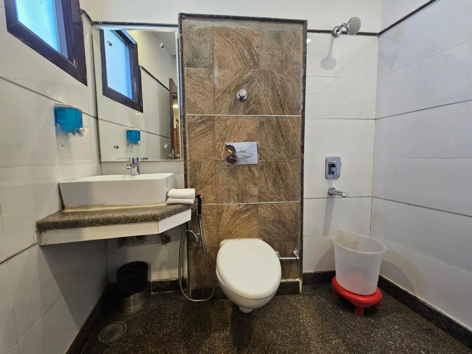 Bathroom in Hotel Mayur by RoomsInc Katra