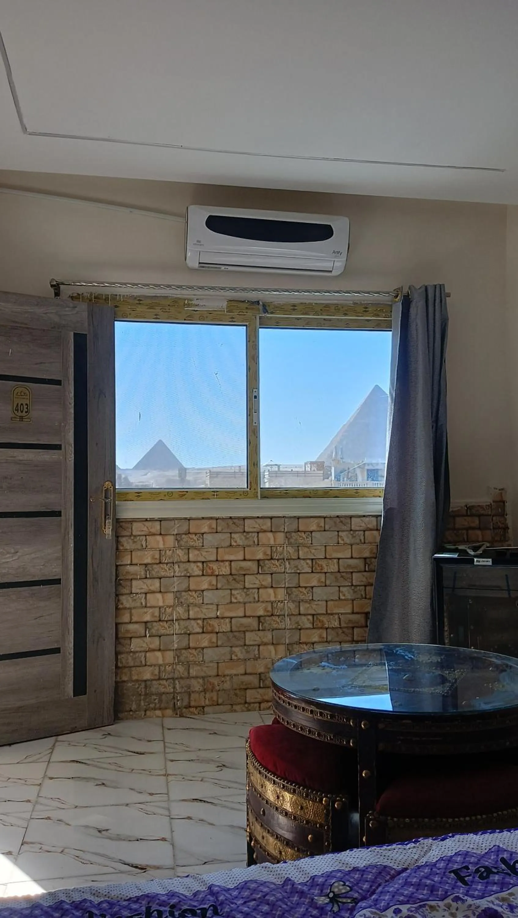 Natural landscape in Falcon pyramids inn