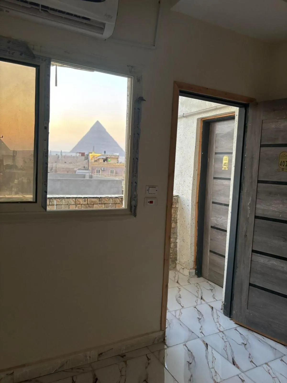 Natural landscape in Falcon pyramids inn