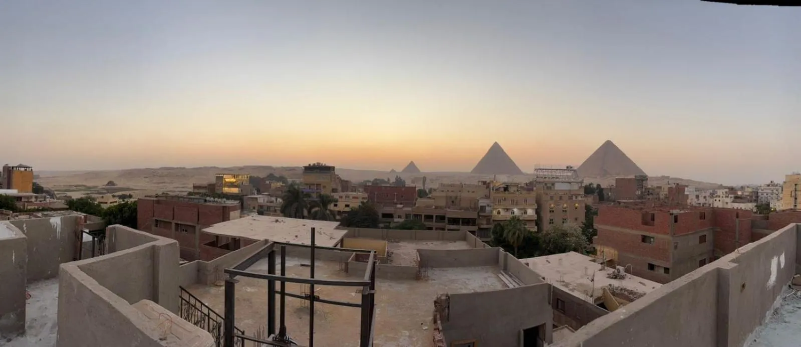 City view in Falcon pyramids inn