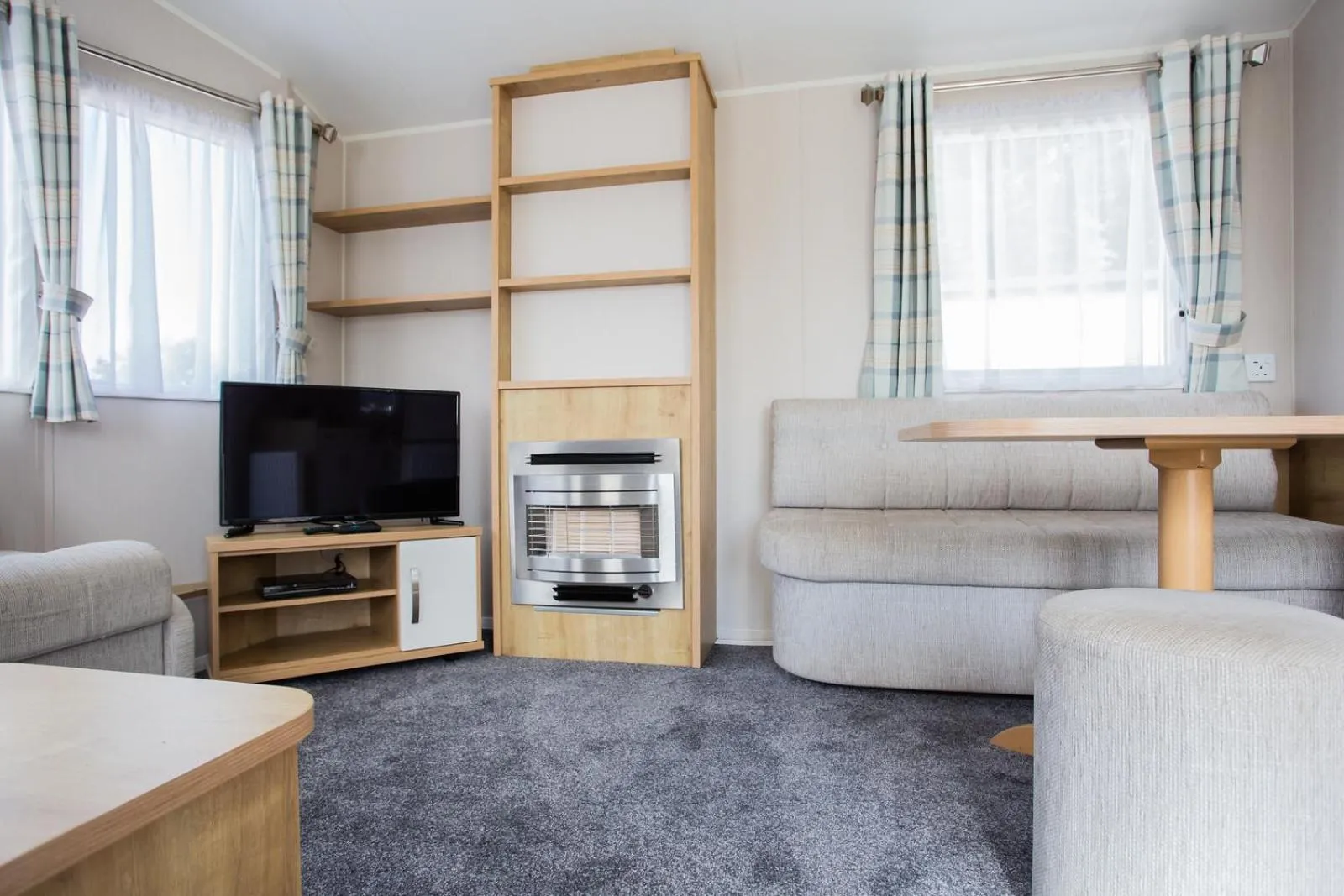 Living room in Barmouth Bay Holiday Park