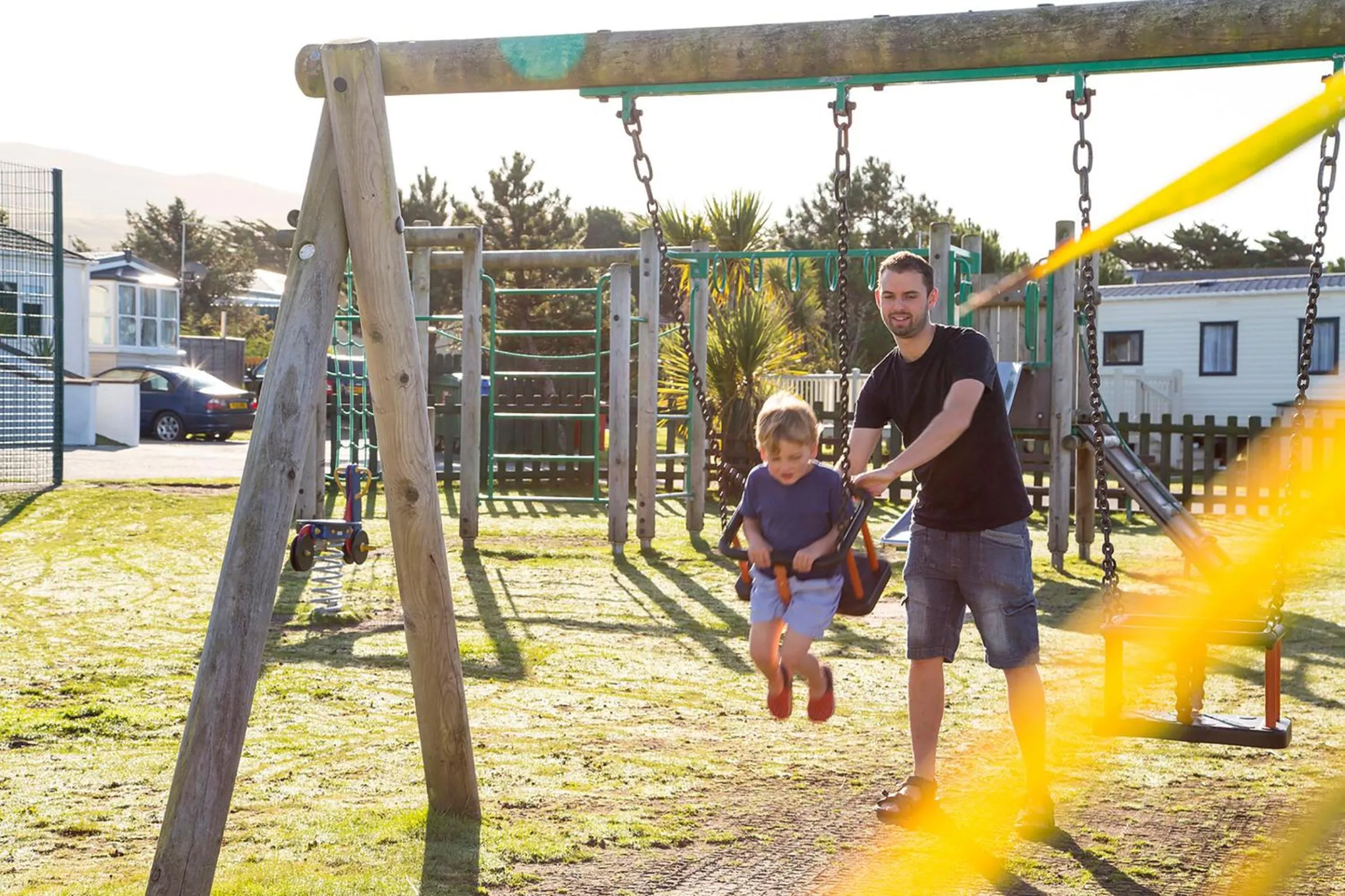 Children play ground in Barmouth Bay Holiday Park