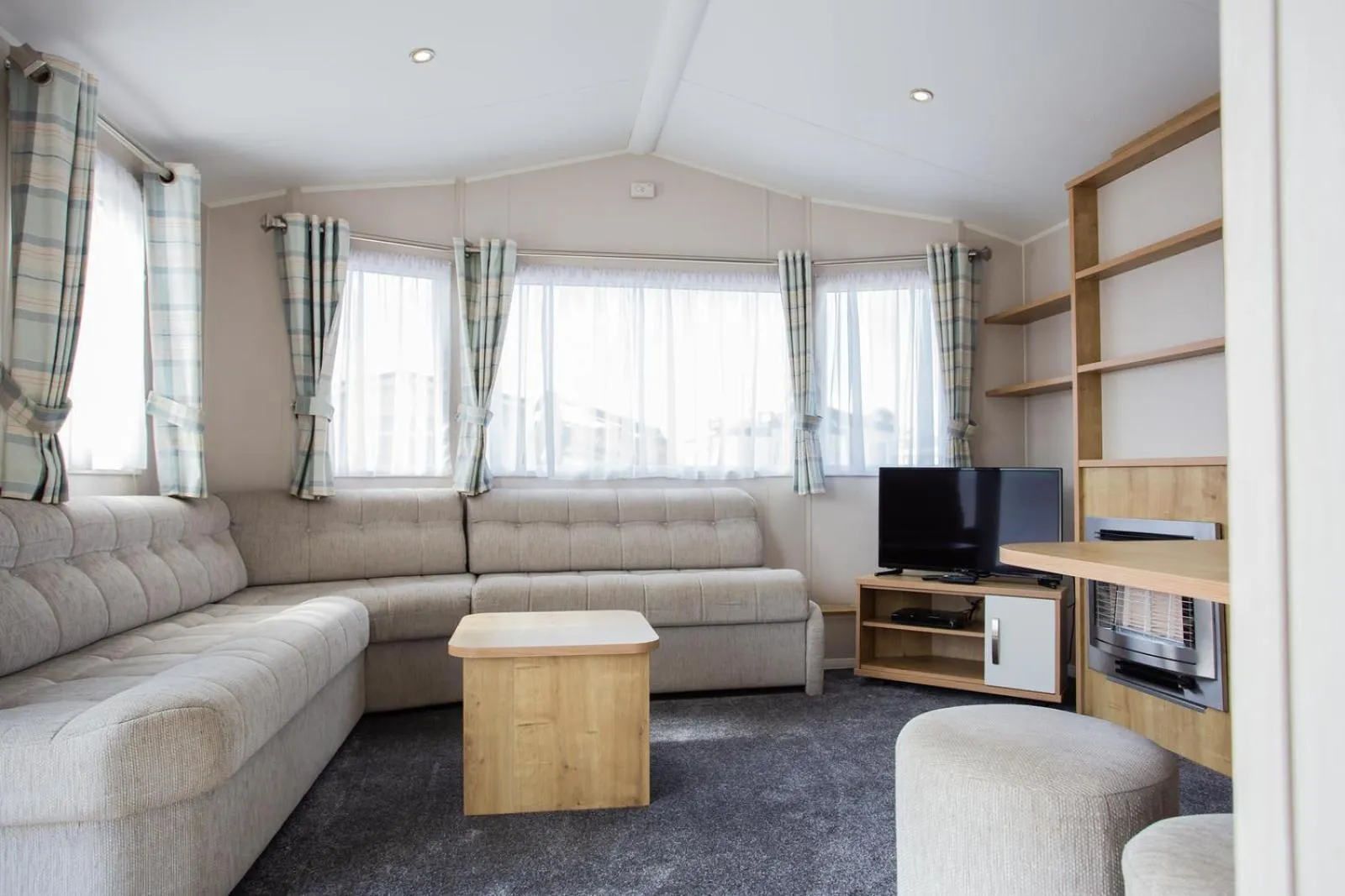 Living room in Barmouth Bay Holiday Park