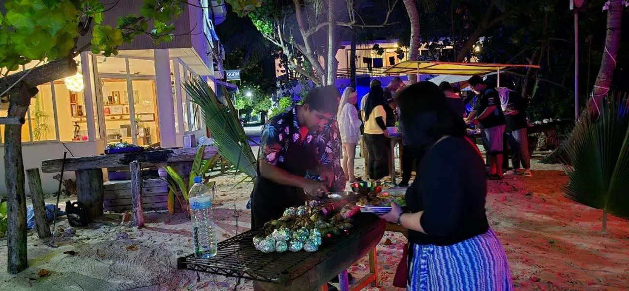 Dining area in Liberty Guesthouse Maldives