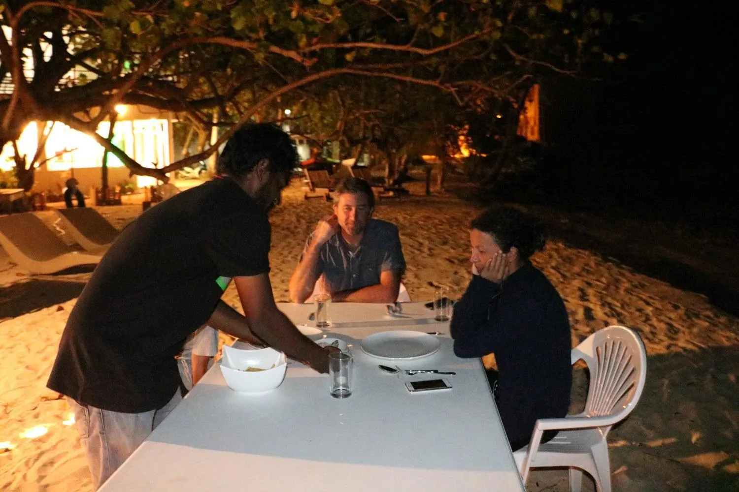 Dinner in Liberty Guesthouse Maldives