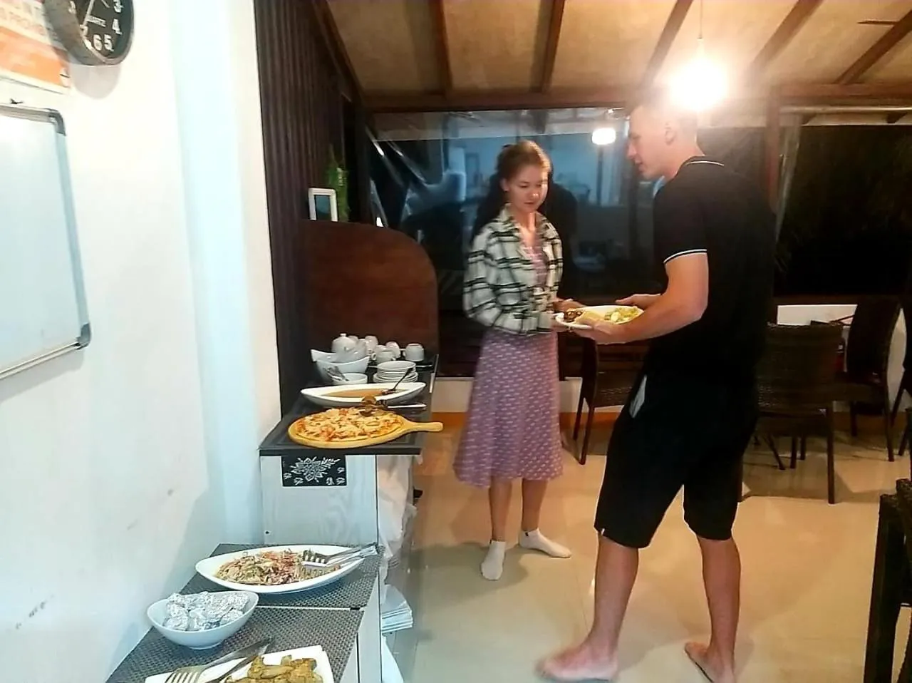 Dining area in Liberty Guesthouse Maldives