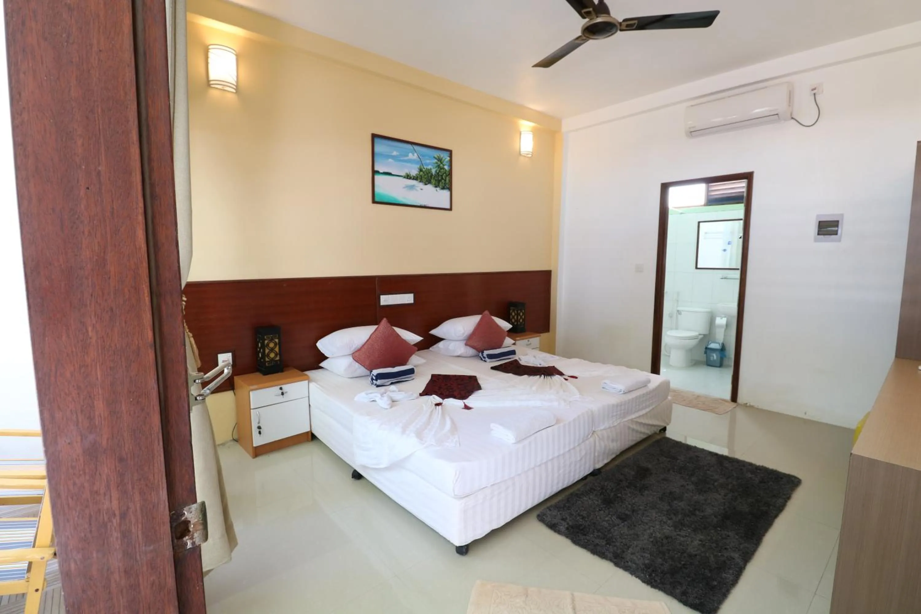 Photo of the whole room, Bed in Liberty Guesthouse Maldives