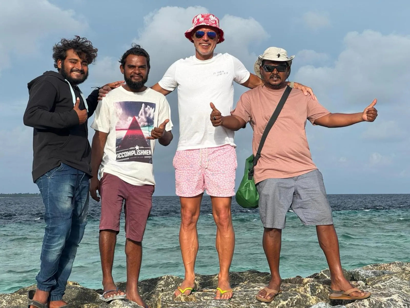 group of guests in Liberty Guesthouse Maldives