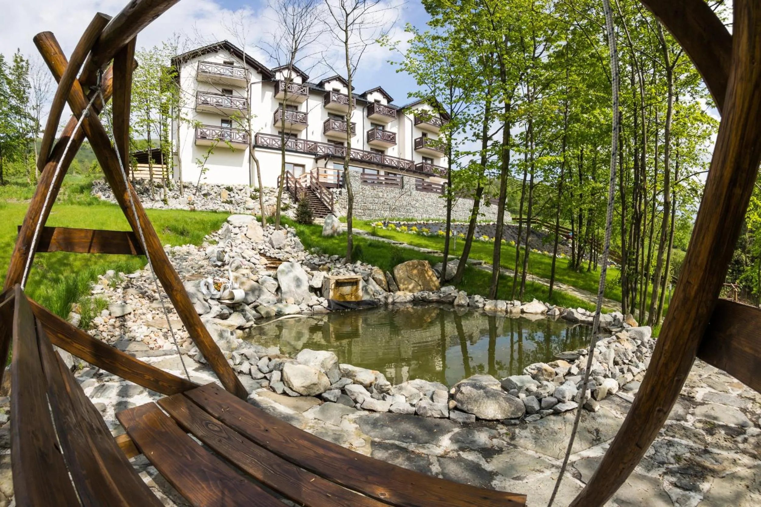 Garden in Perła Beskidu