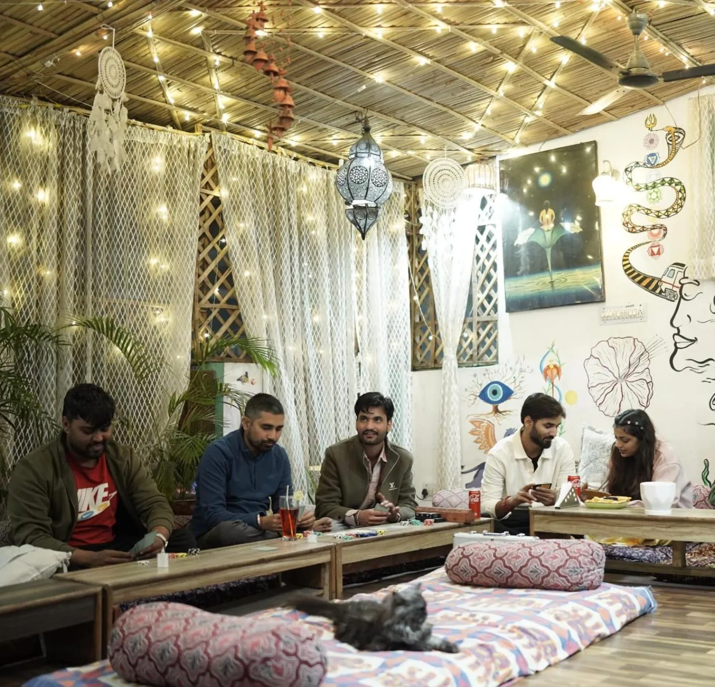 Game Room in The Pink Chapter Hostel, Jaipur