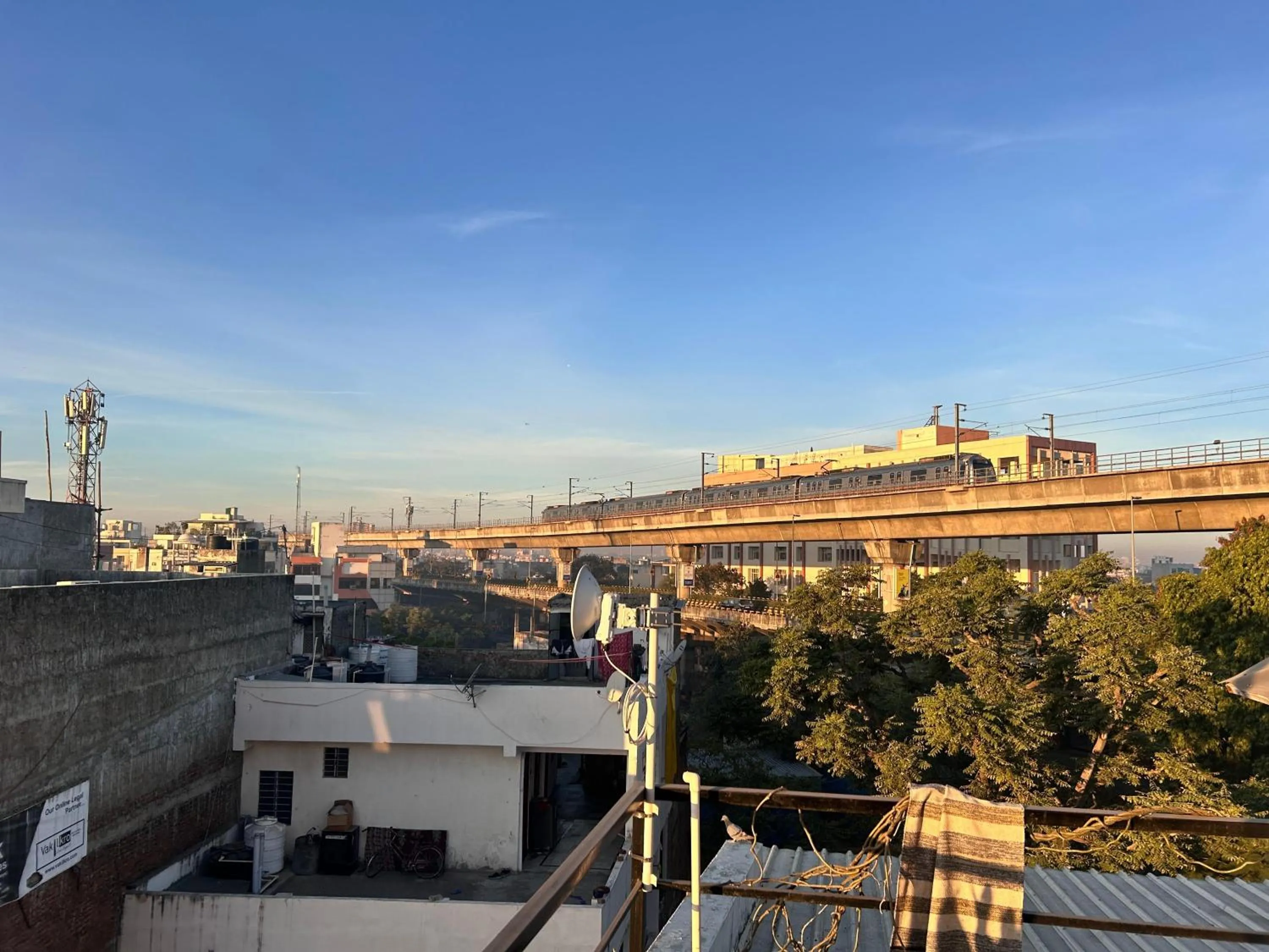 City view in The Pink Chapter Hostel, Jaipur