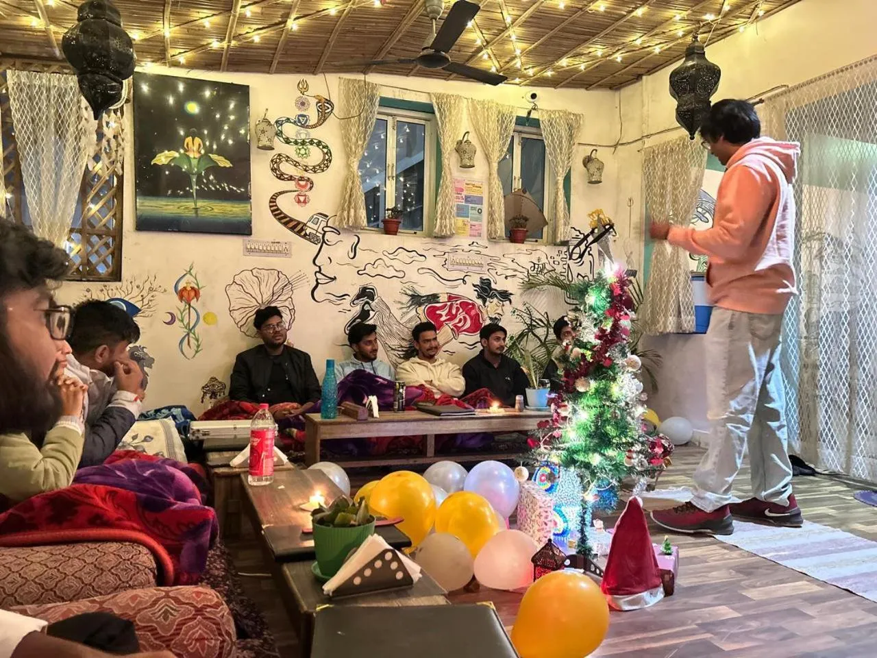 Game Room in The Pink Chapter Hostel, Jaipur