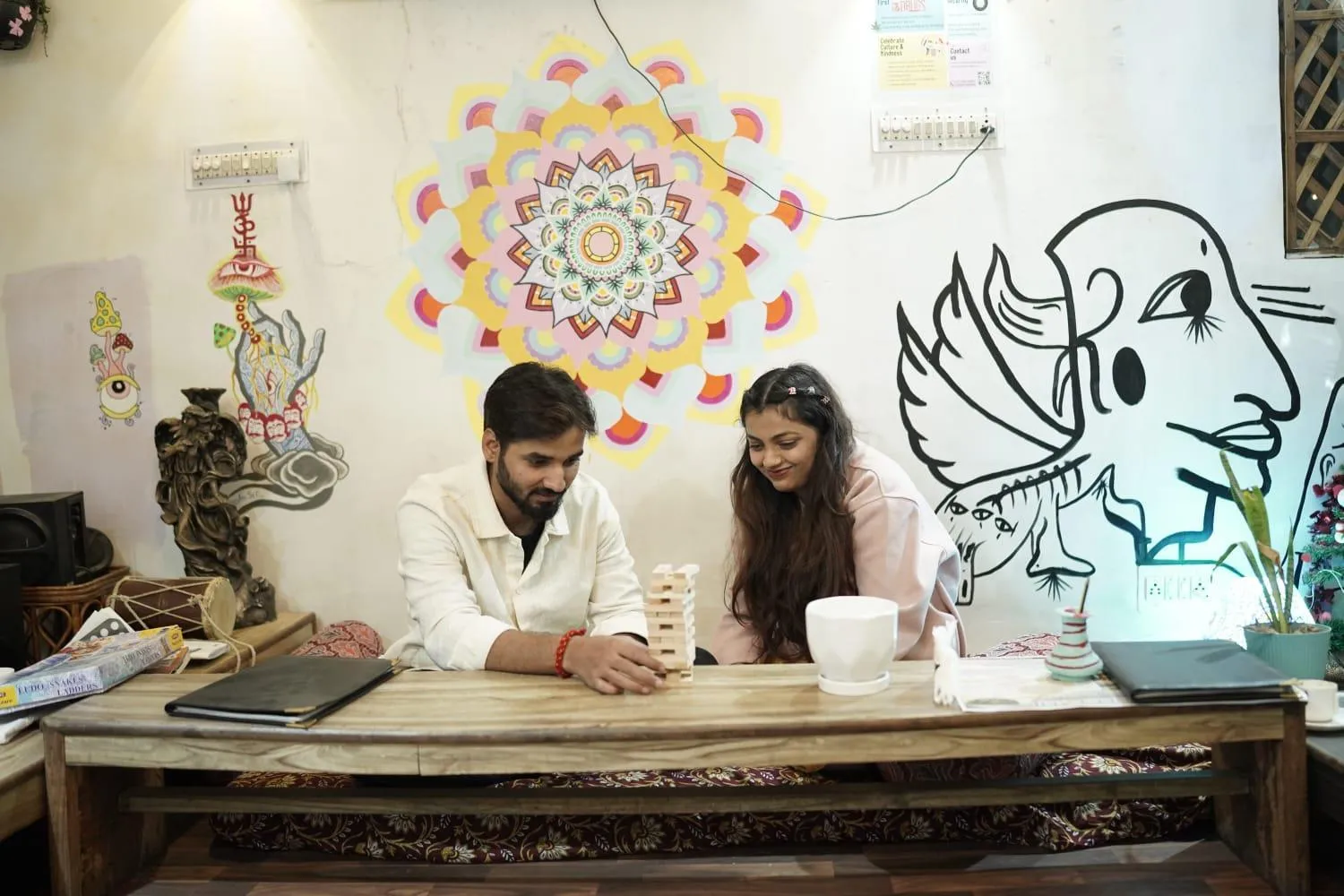 Game Room in The Pink Chapter Hostel, Jaipur