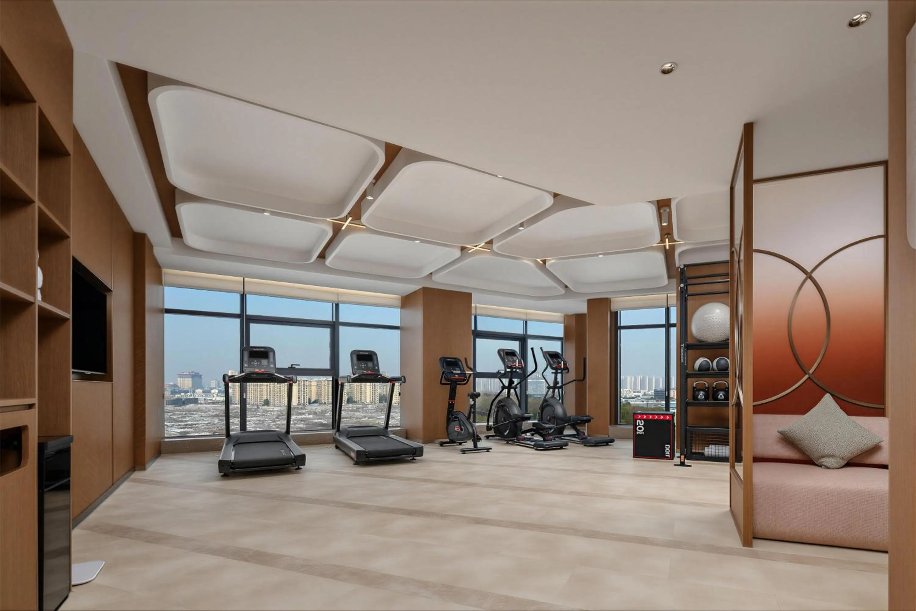 Fitness centre/facilities in Hilton Garden Inn Jingzhou Shashi