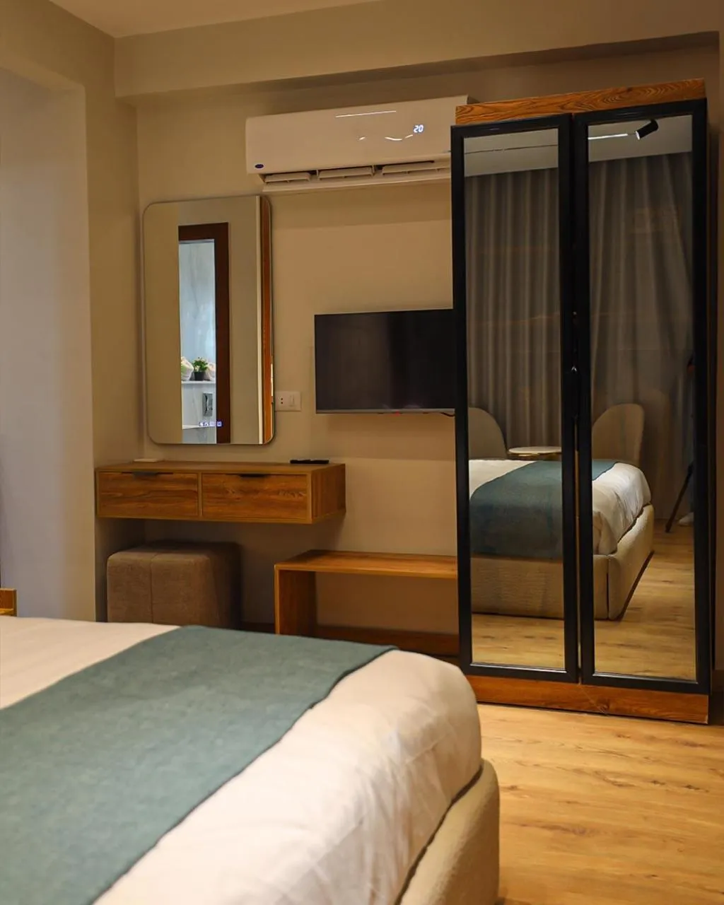 Bed in Palacio Pyramids Hotel