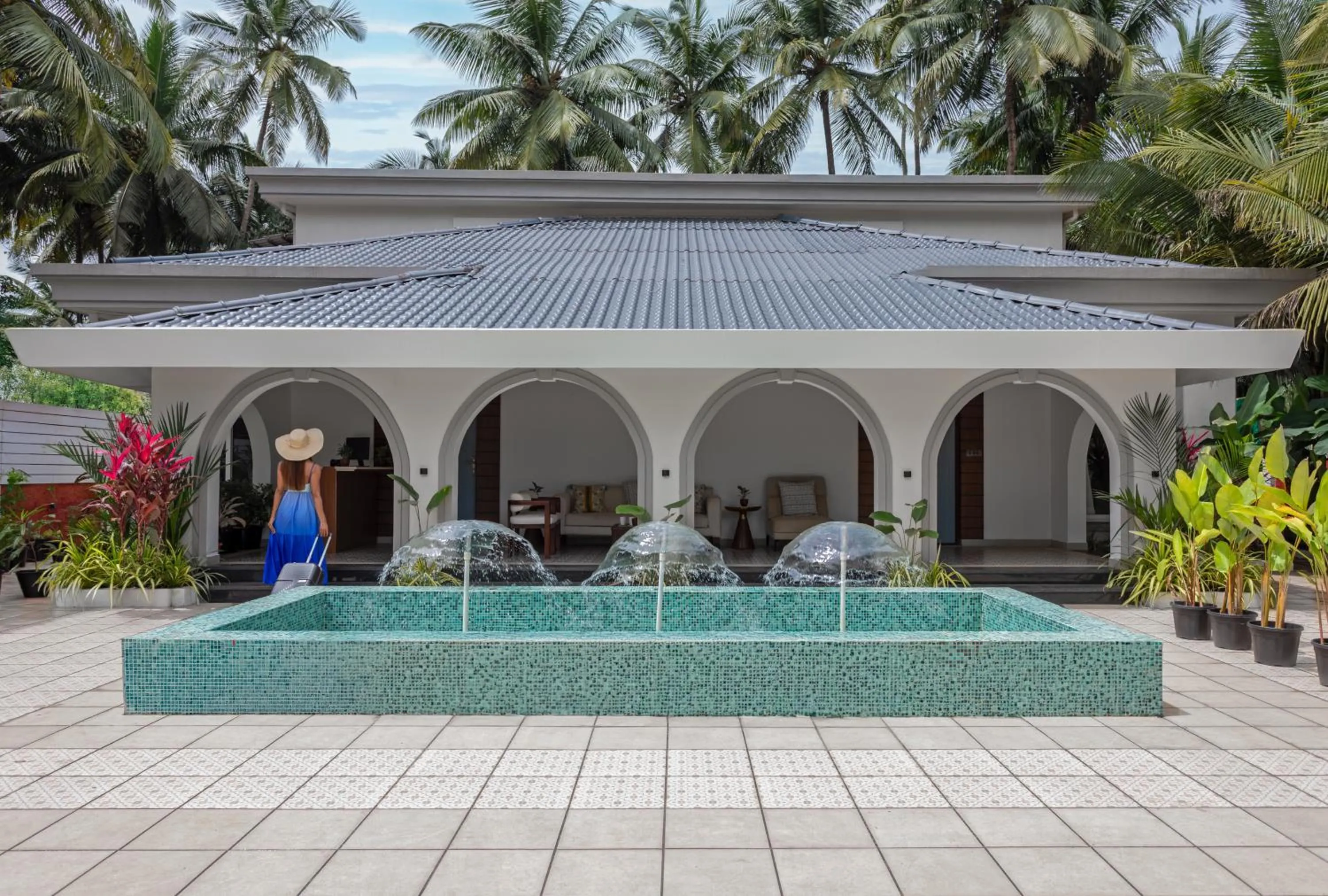 Facade/entrance in Lamrin Morjim Goa