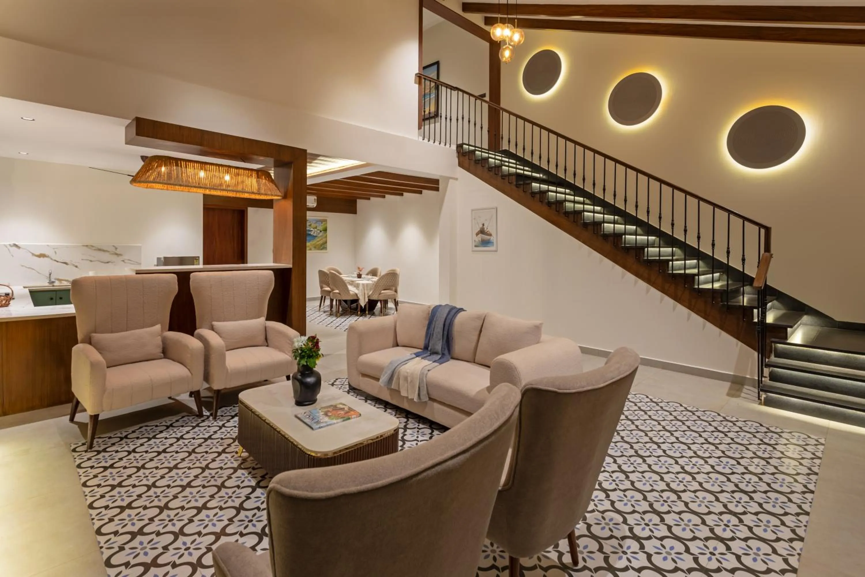 Living room in Lamrin Morjim Goa