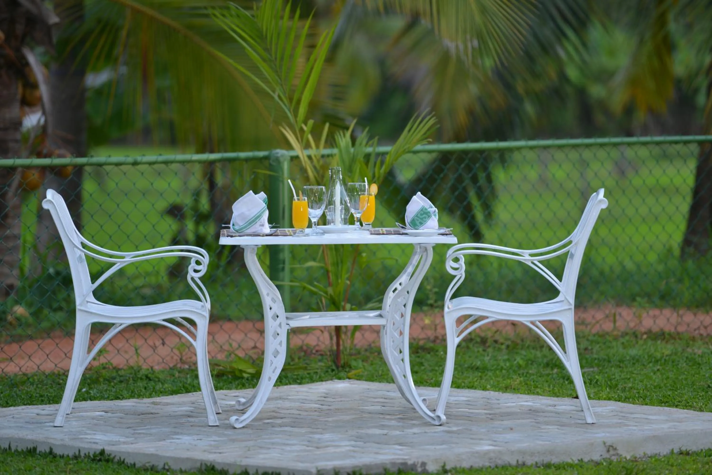 Patio in Rajarata Family Resort