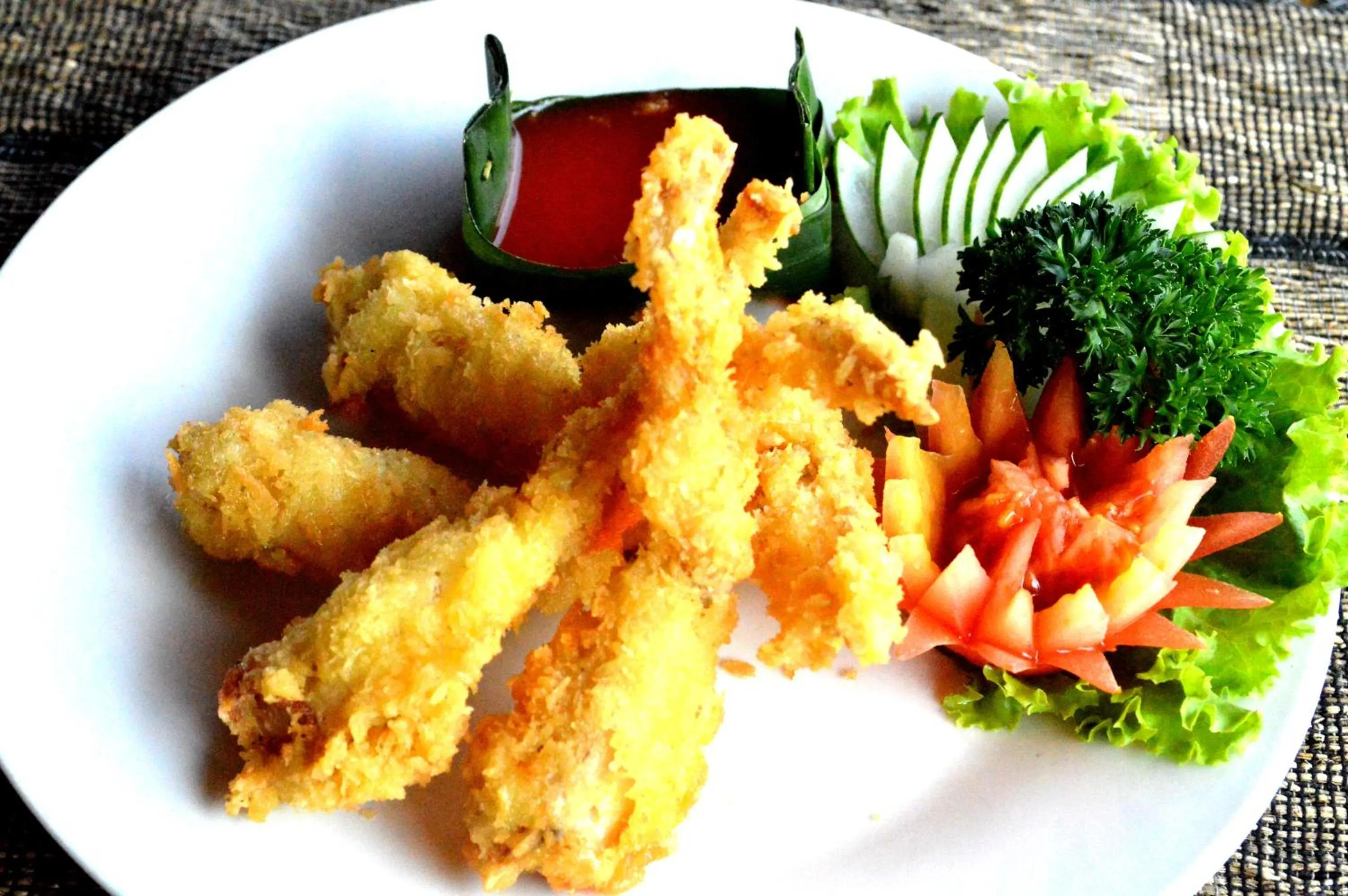 Food close-up in Ubud Tropical Garden