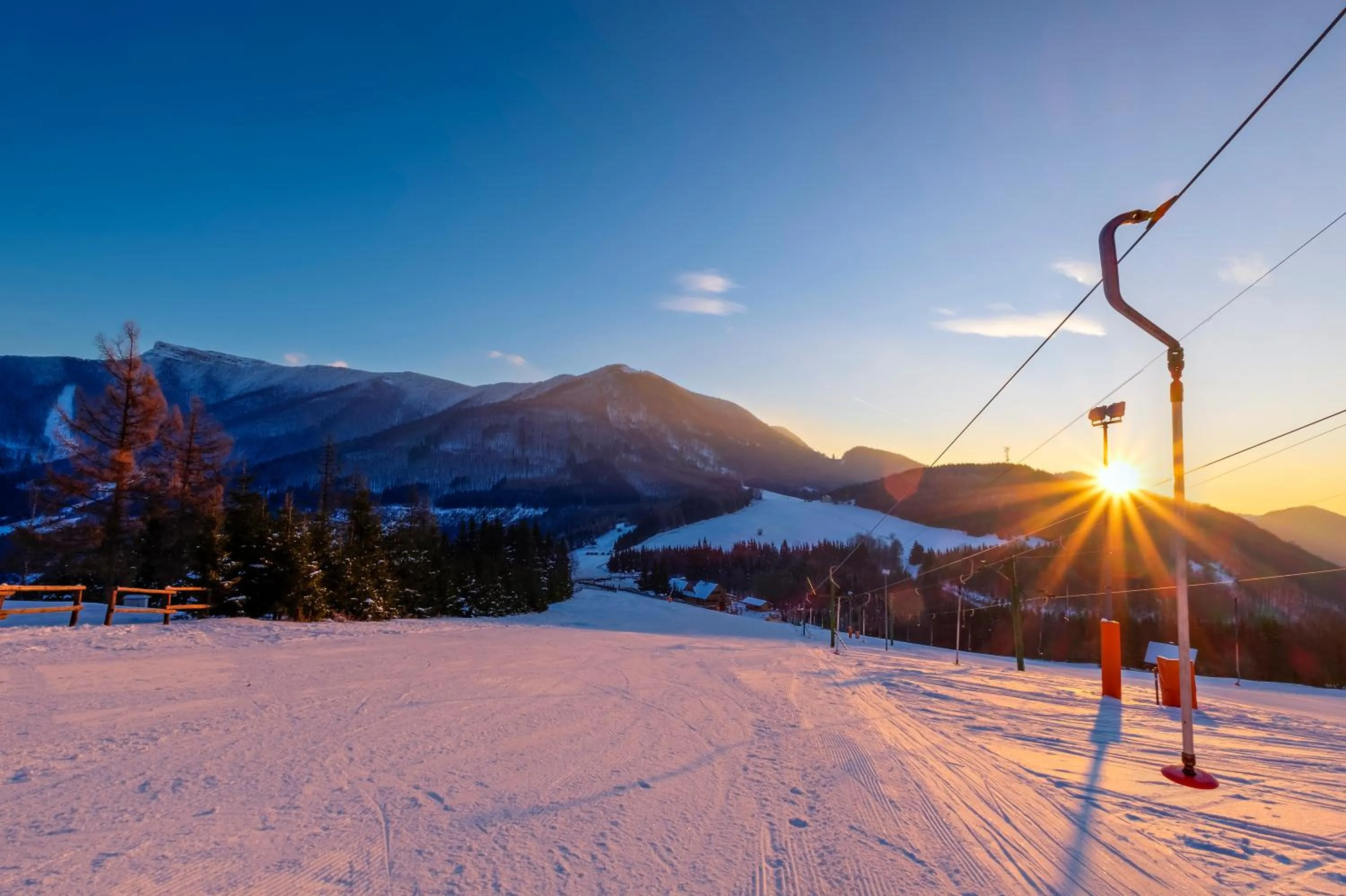 Skiing in Salaš Kľak