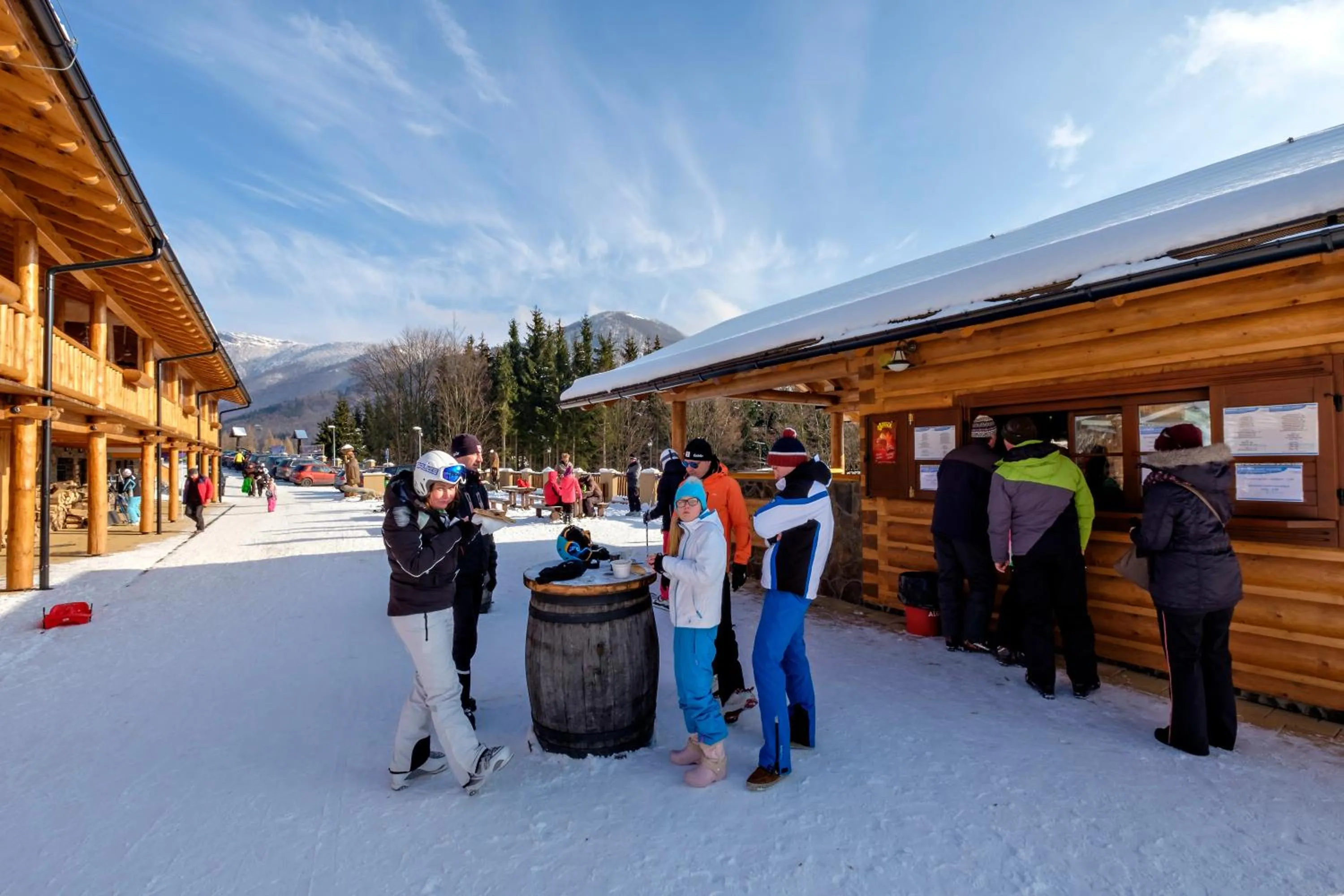 group of guests in Salaš Kľak