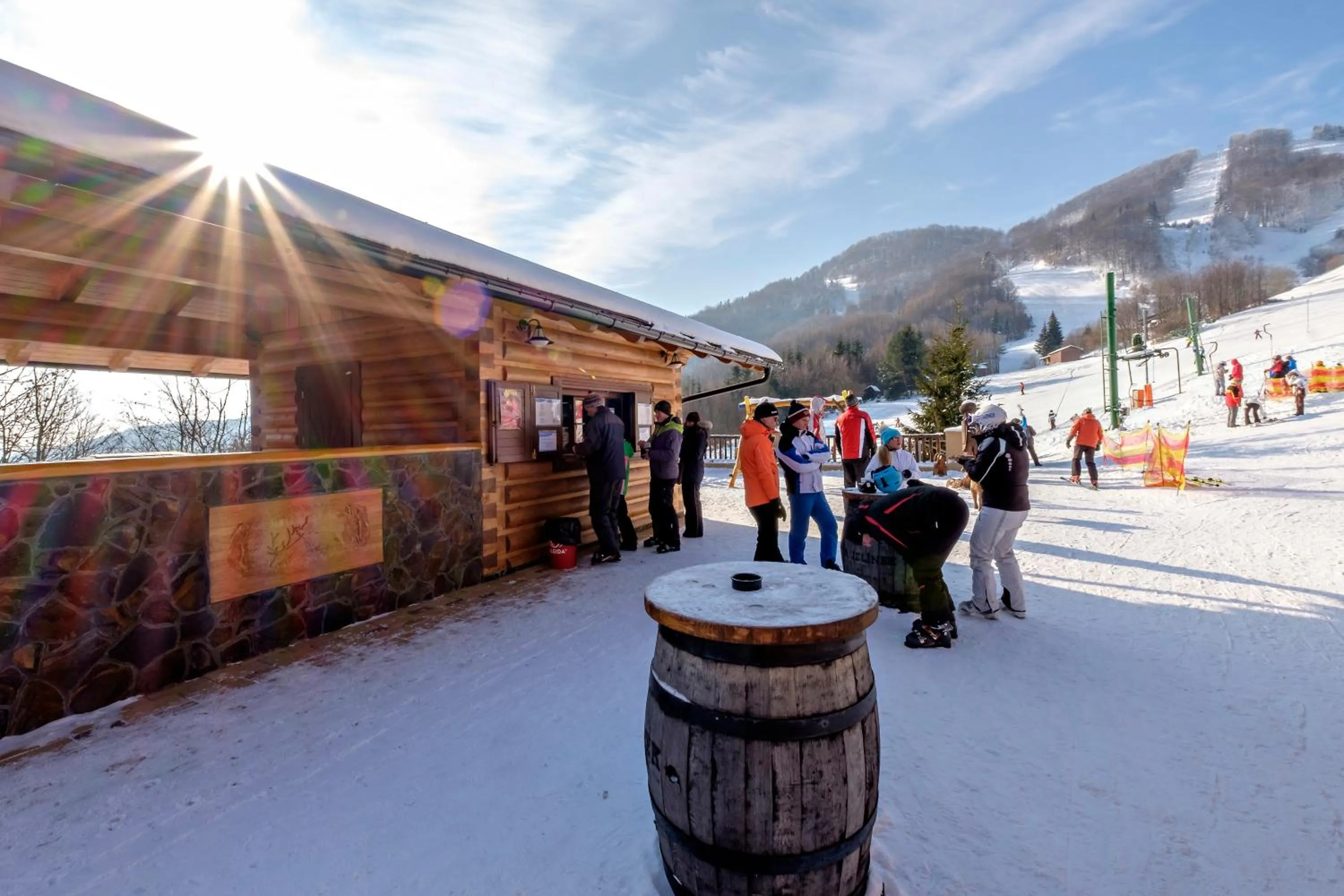 group of guests in Salaš Kľak